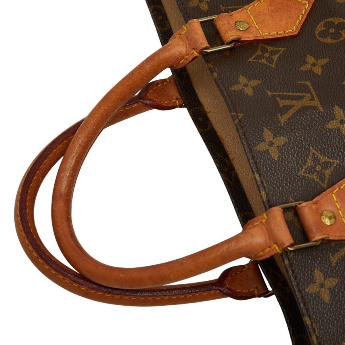 Louis Vuitton Brown Pvc Leather Handbag Tote Bag (Pre-Owned)