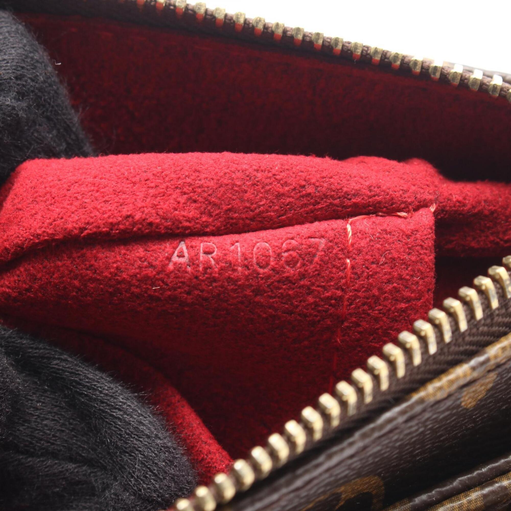 Louis Vuitton Brown Monogram Coated Canvas Handbag Shoulder Bag (Pre-Owned)