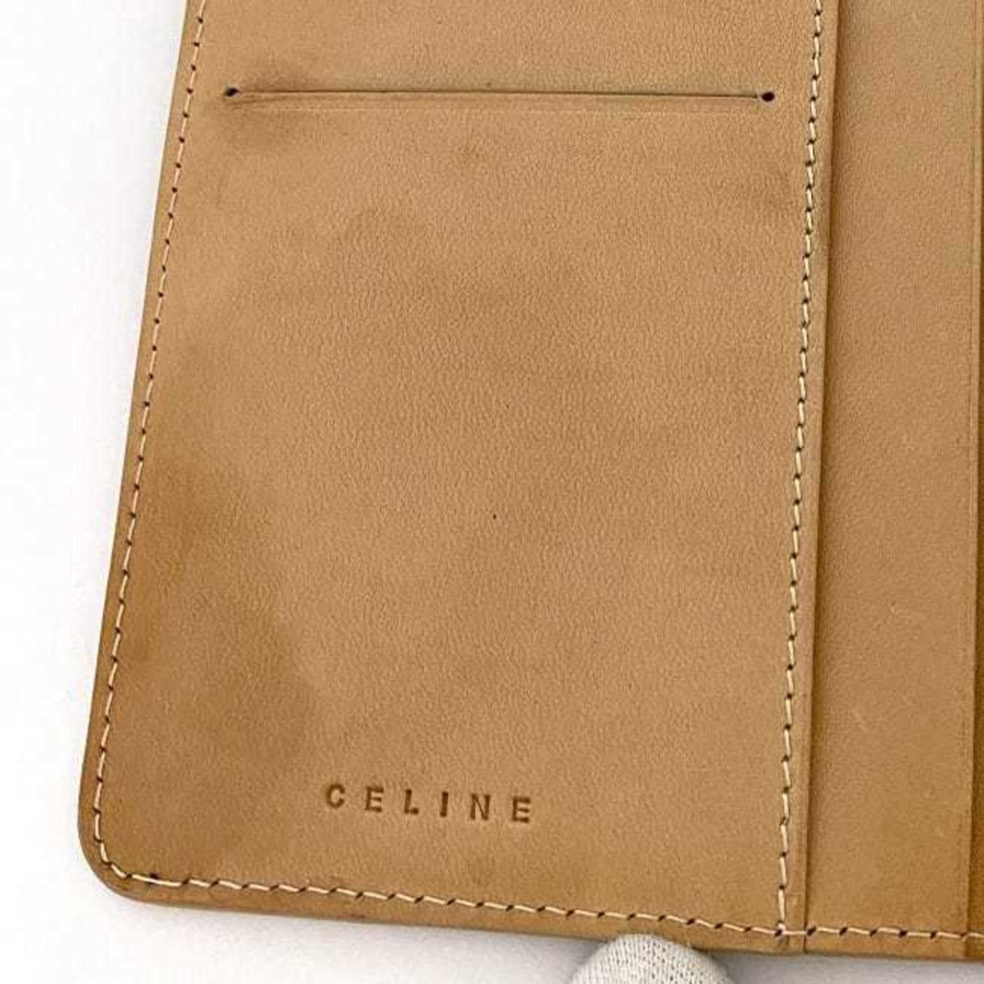 Celine Macadam Brown Pvc Long Wallet (Bi-Fold) (Pre-Owned)