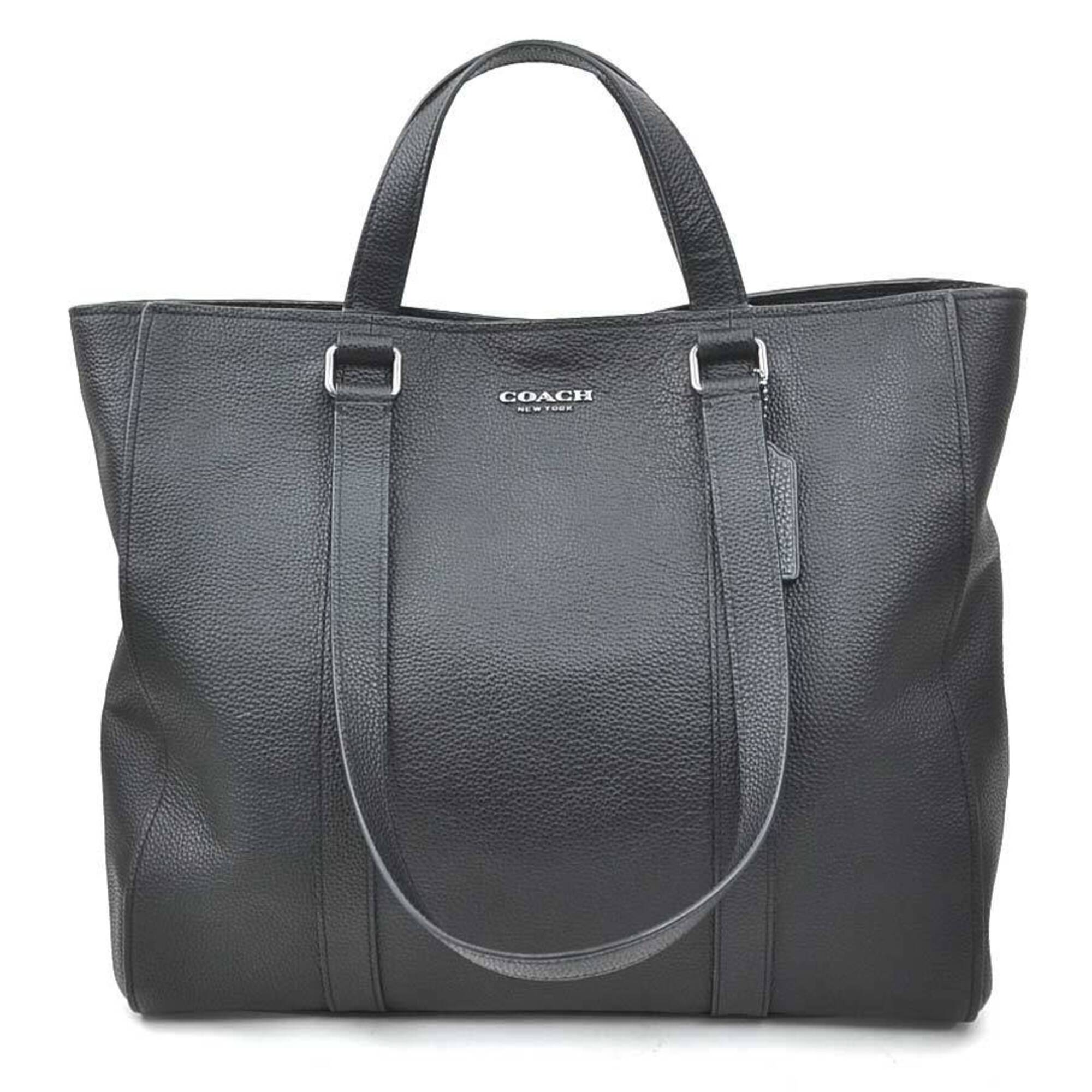Coach Black Leather Shoulder Bag (Pre-Owned)