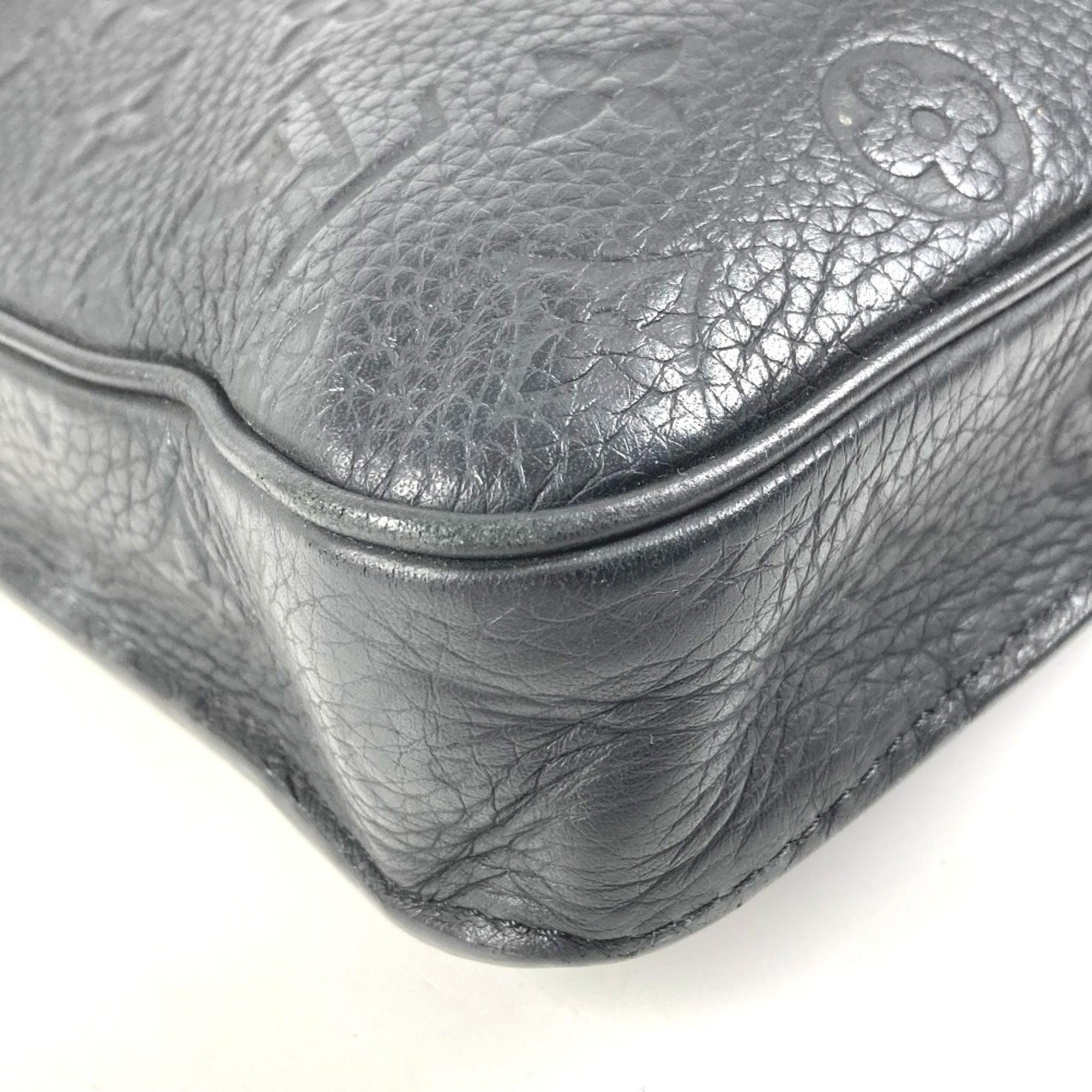 Louis Vuitton Taurillon Black Leather Briefcase Handbag Shoulder Bag Tote Bag (Pre-Owned)