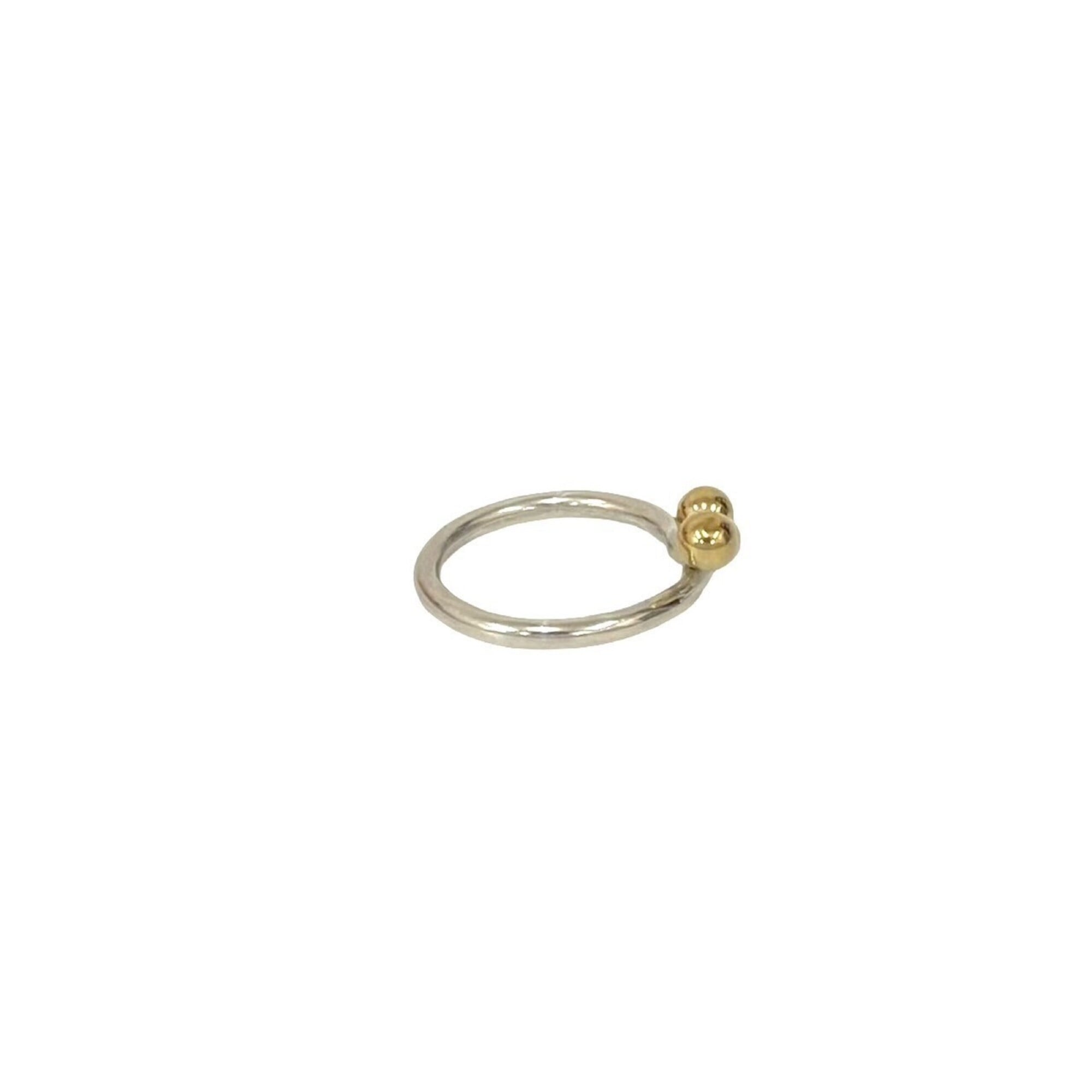 Tiffany Gold Silver Gold (18K) Silver 925 Band Ring (Pre-Owned)