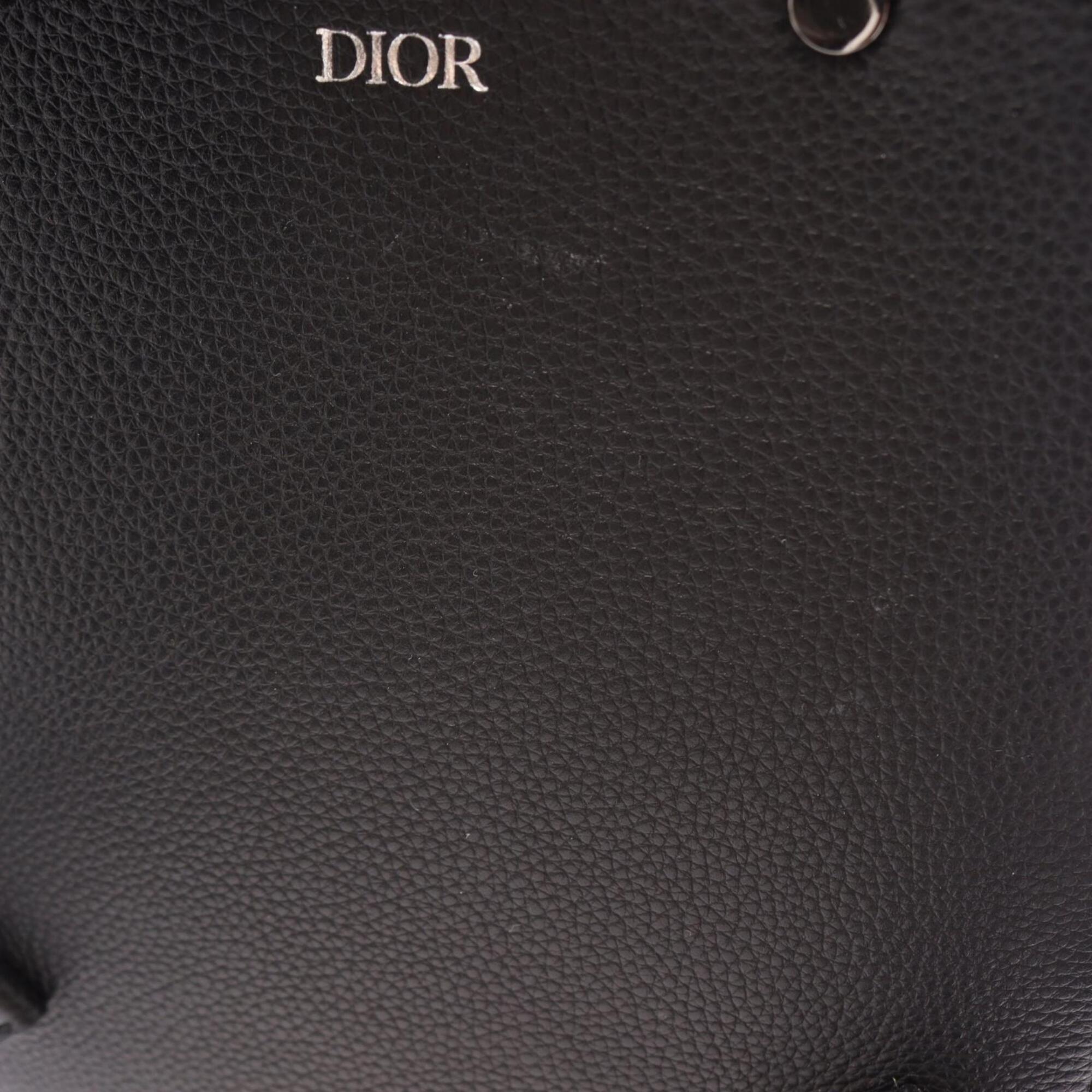 Christian Dior Beige Black Navy Canvas Jersey Backpack Handbag (Pre-Owned)