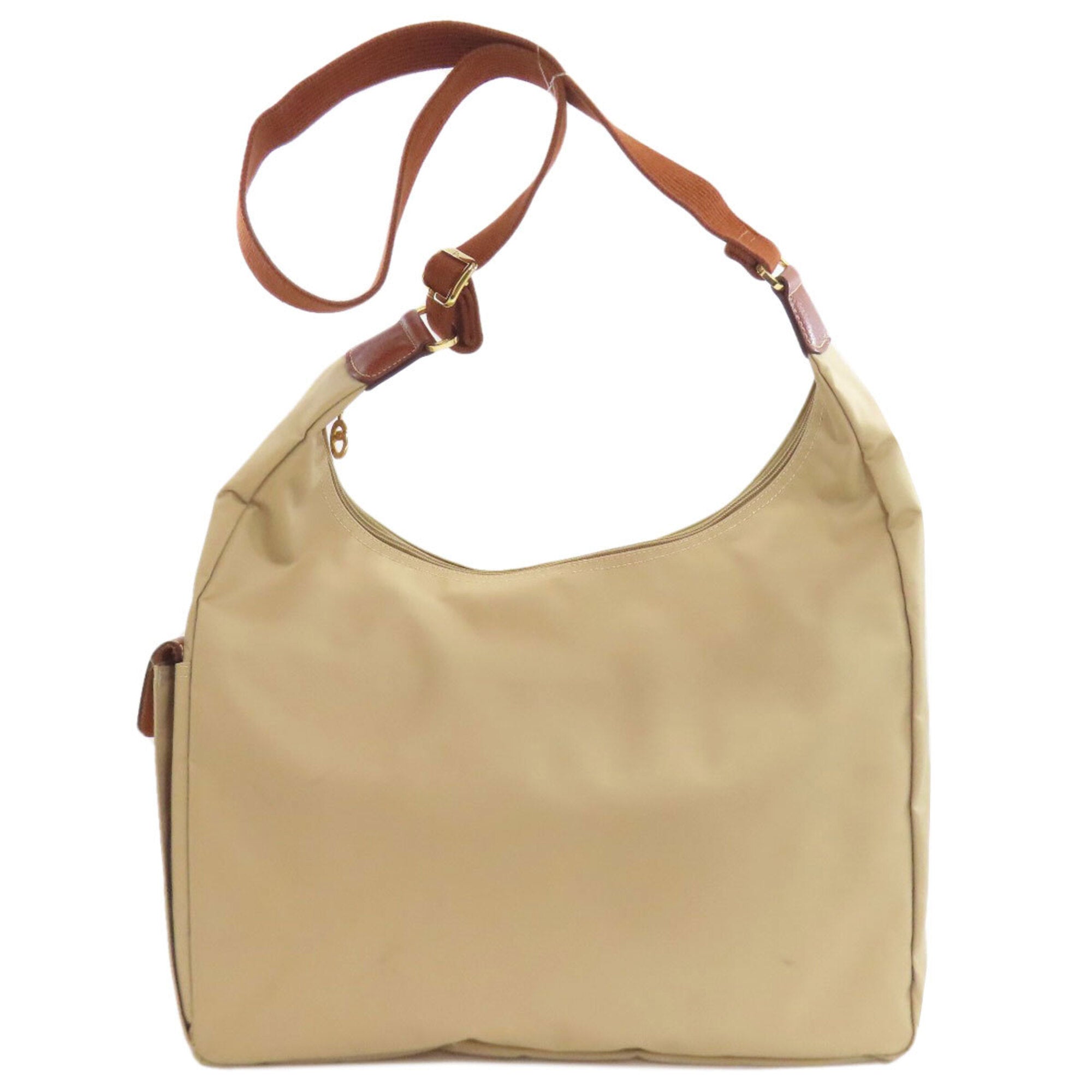 Longchamp Beige Nylon Shoulder Bag (Pre-Owned)
