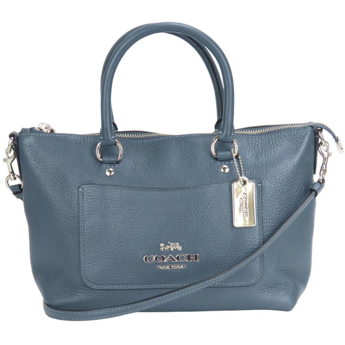 Coach Blue Leather Handbag (Pre-Owned)