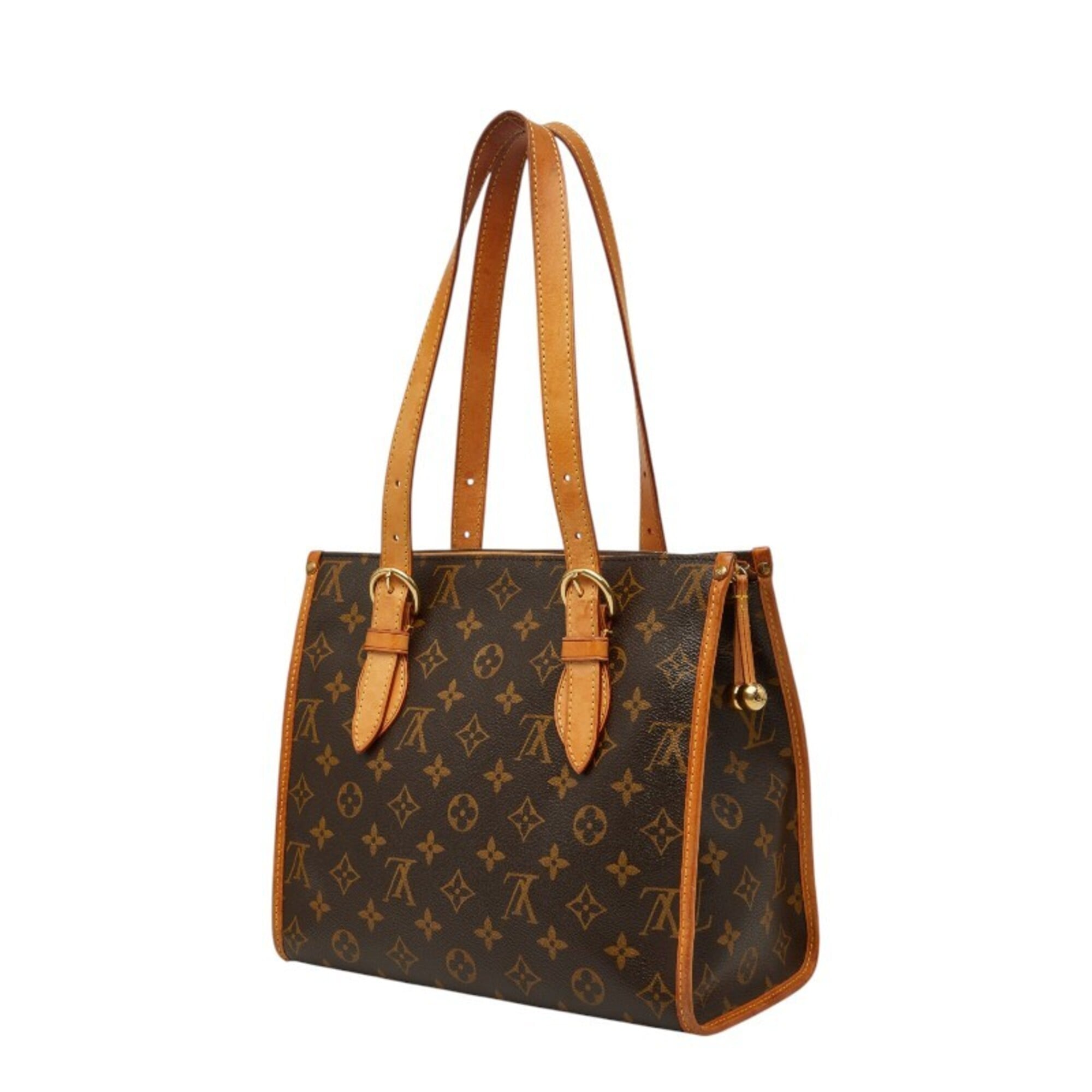 Louis Vuitton Monogram Brown Pvc Leather Tote Bag (Pre-Owned)