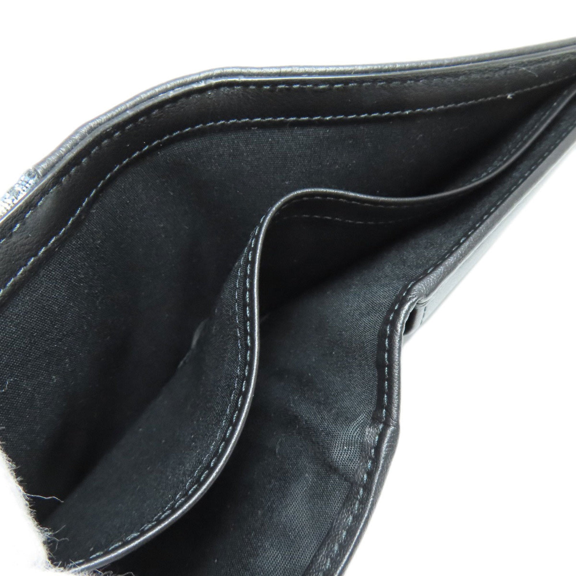 Christian Dior Black Canvas Wallet (Bi-Fold) (Pre-Owned)