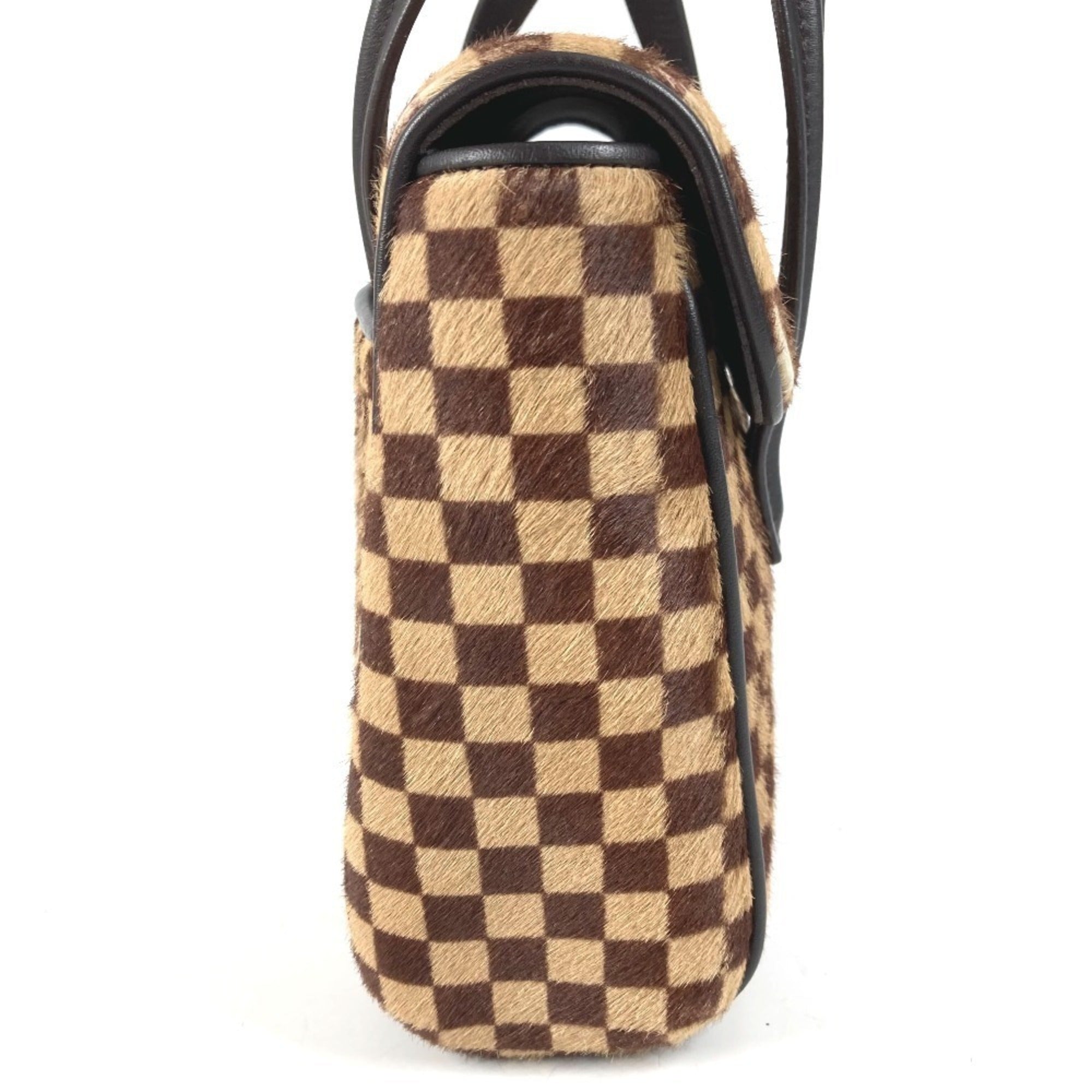 Louis Vuitton Brown Leather Handbag Tote Bag (Pre-Owned)