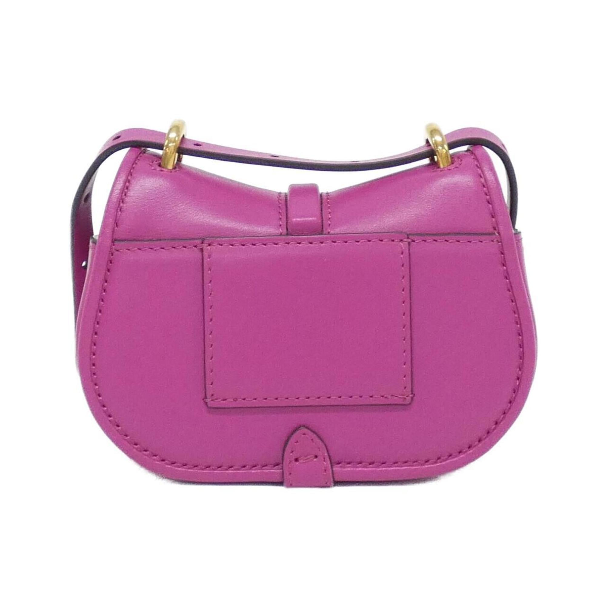 Fendi Pink Leather Shoulder Bag (Pre-Owned)