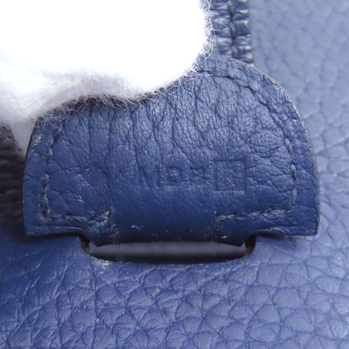 Hermes Blue Taurillon Clemence Leather Shoulder Bag (Pre-Owned)
