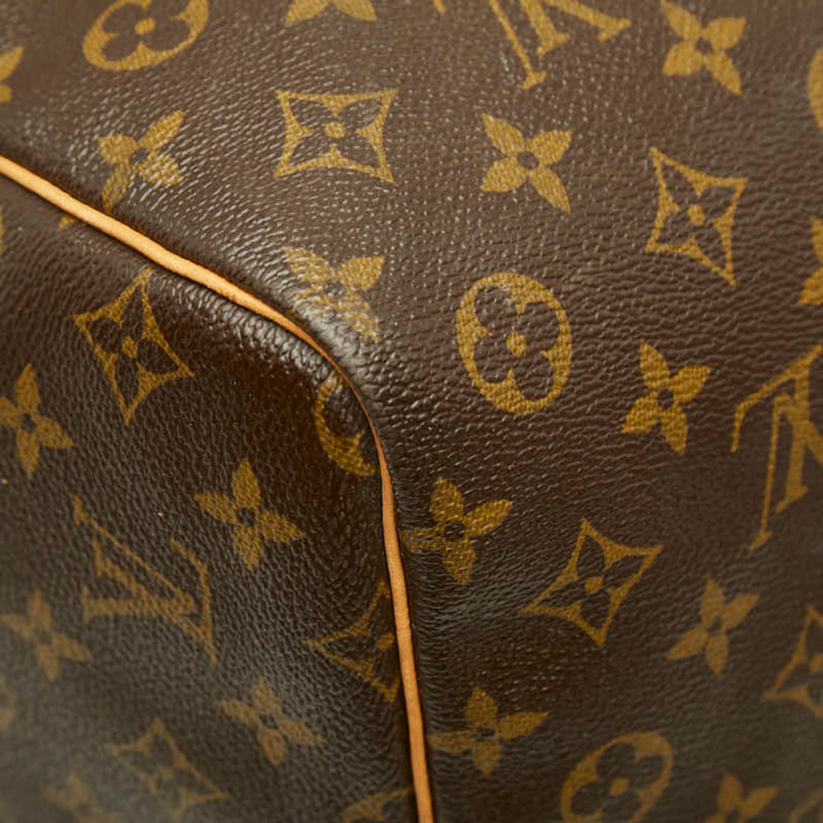 Louis Vuitton Brown Pvc Leather Boston Bag (Pre-Owned)