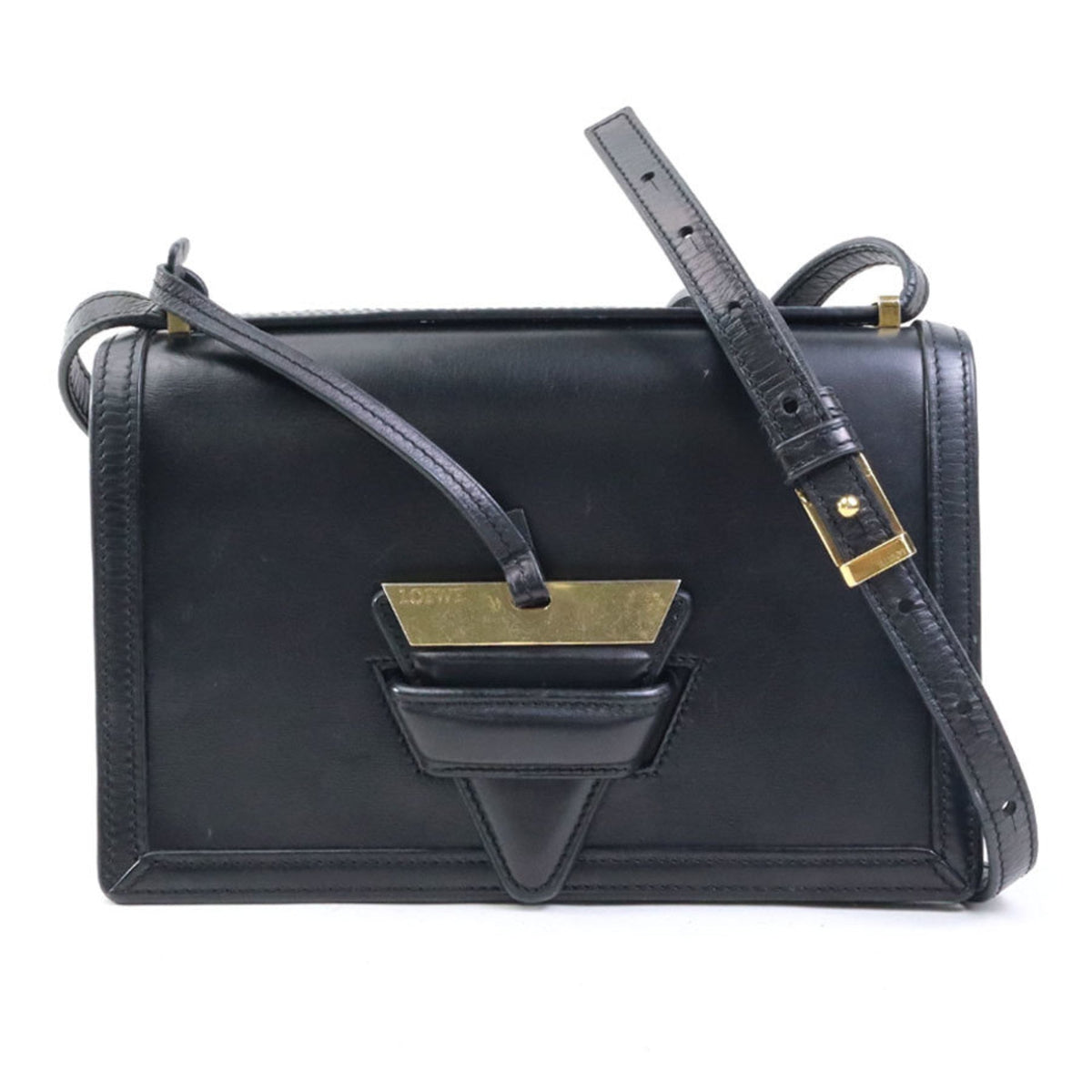 Loewe Black Leather Shoulder Bag (Pre-Owned)