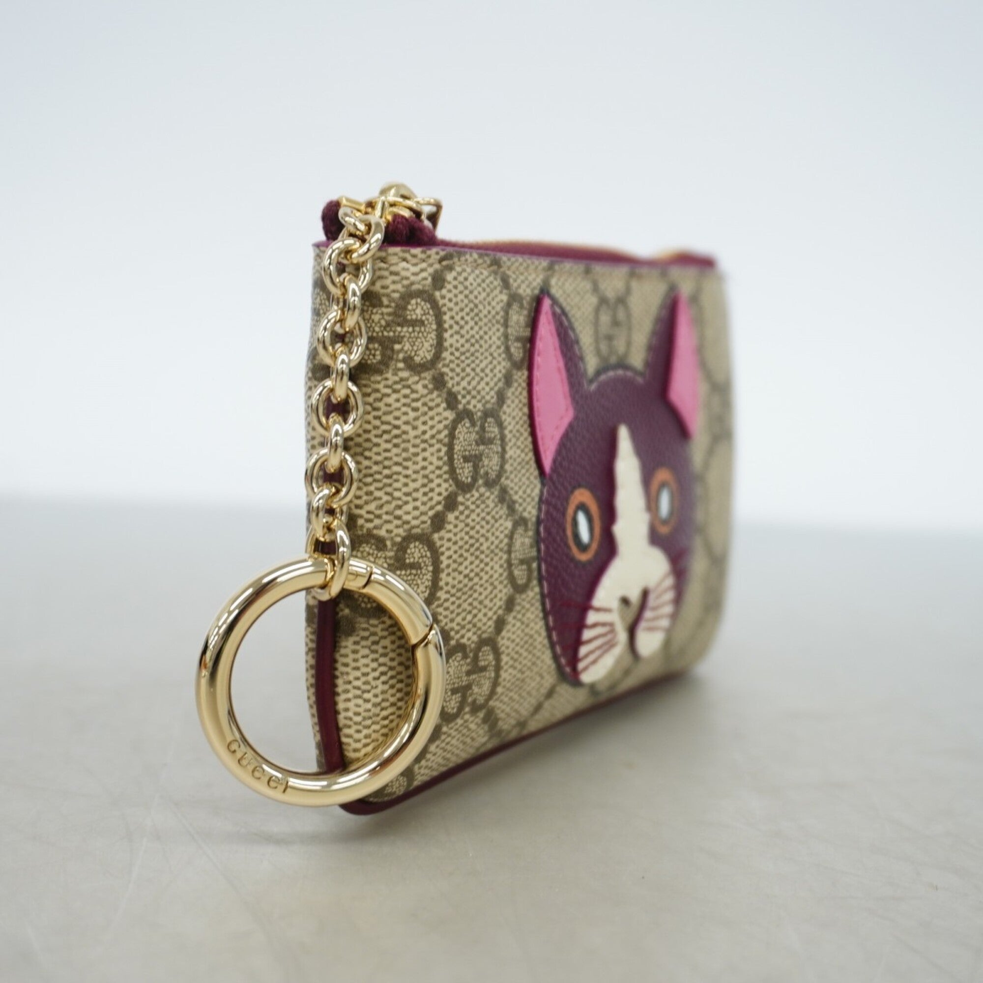 Gucci Bordeaux Brown Pvc Coin Purse/Coin Case (Pre-Owned)