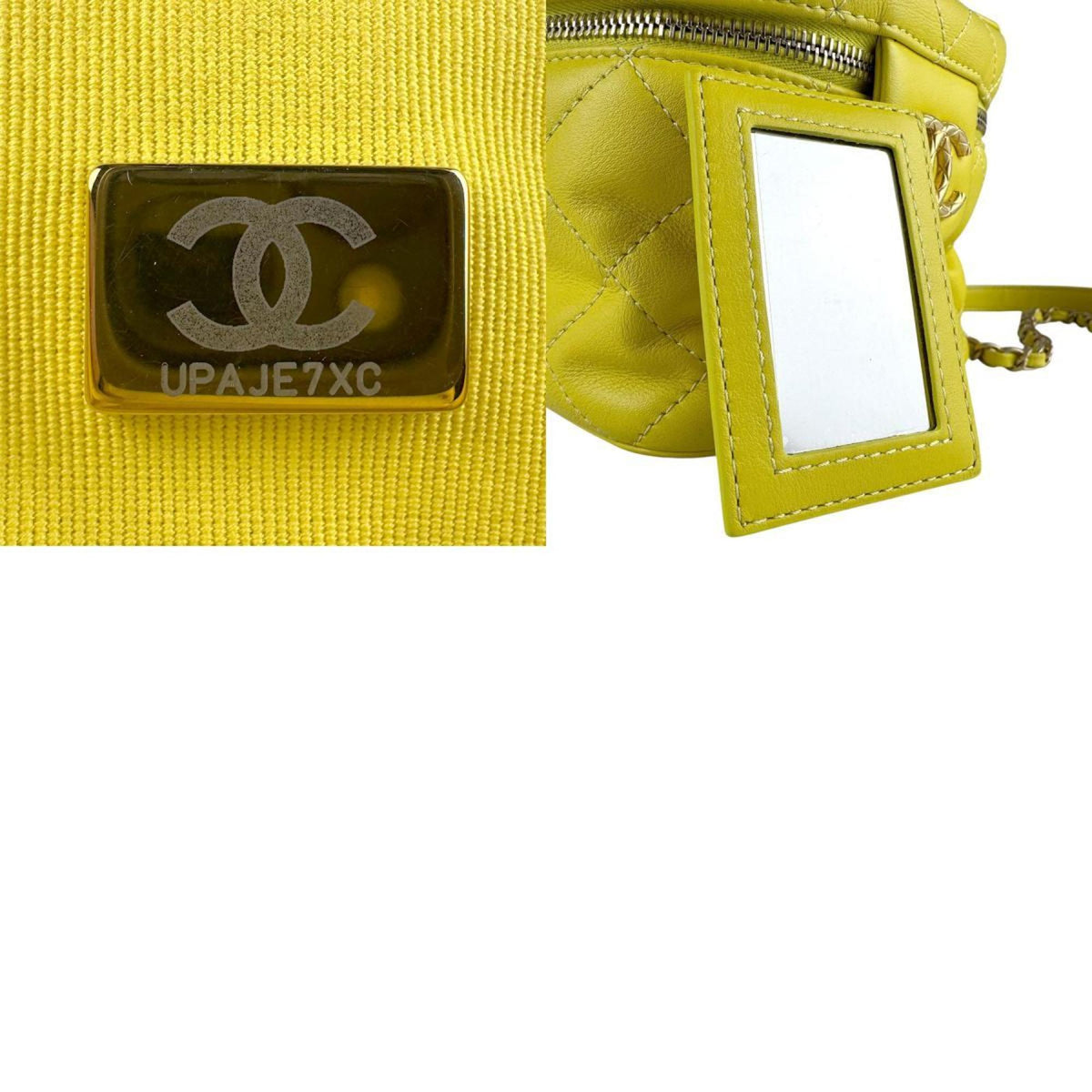 Chanel Yellow Leather Shoulder Bag (Pre-Owned)