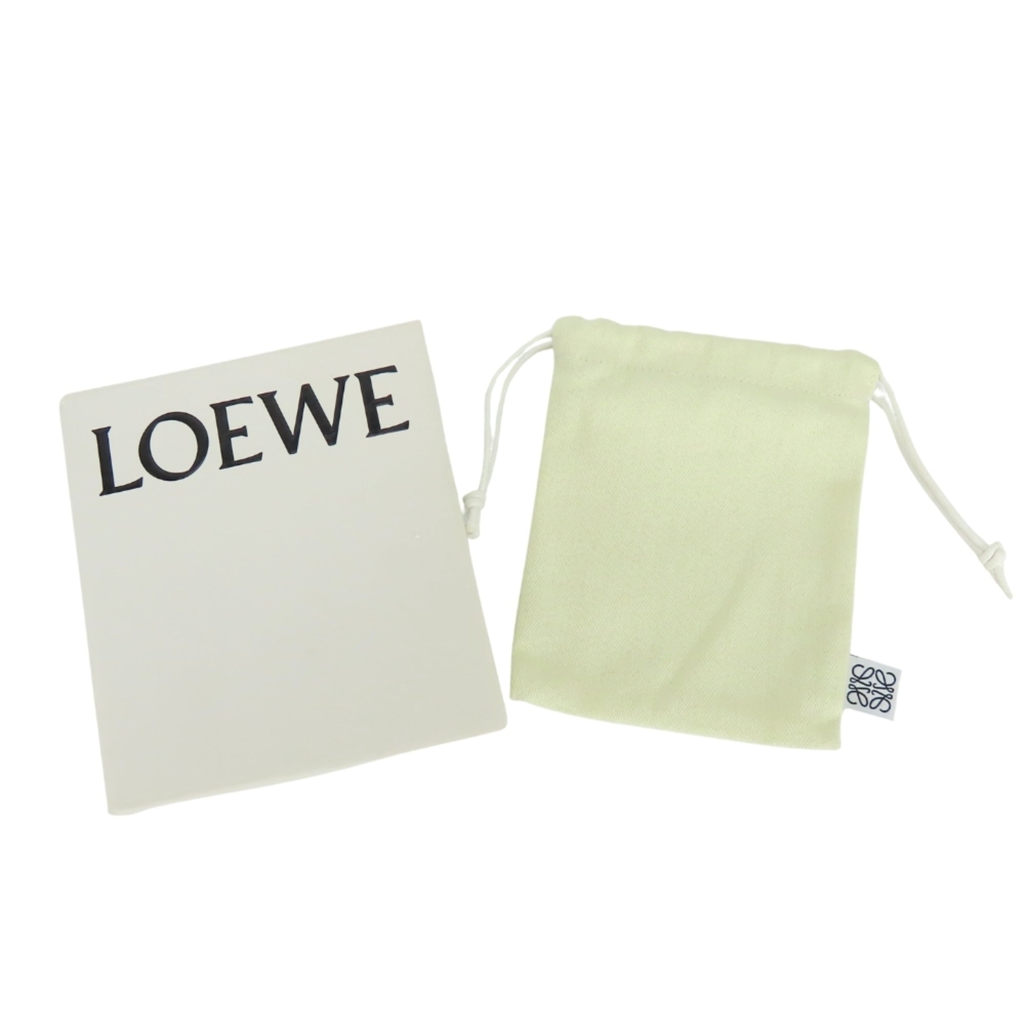 Loewe Black Brown Leather Wallet (Tri-Fold) (Pre-Owned)