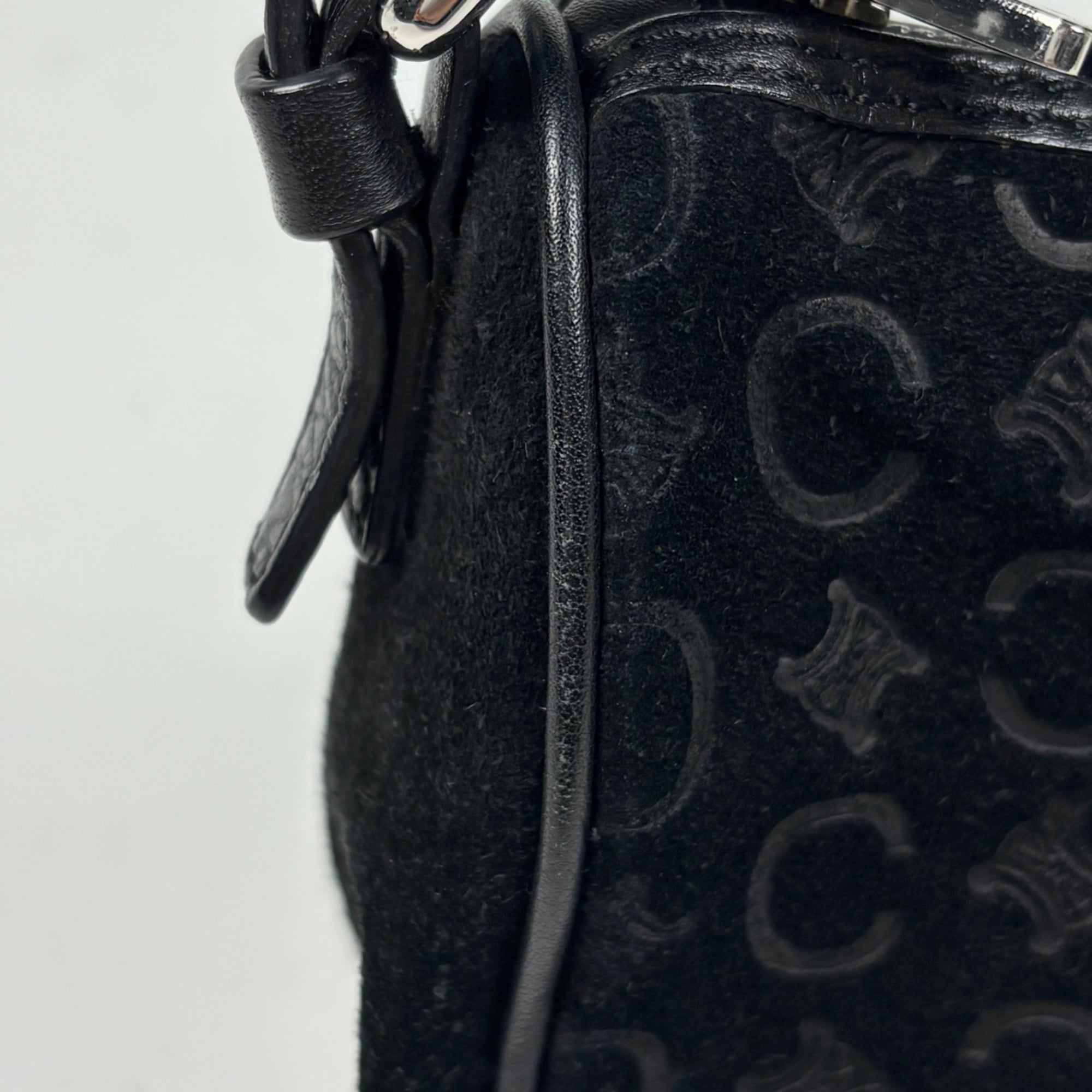 Celine Black Suede Handbag (Pre-Owned)
