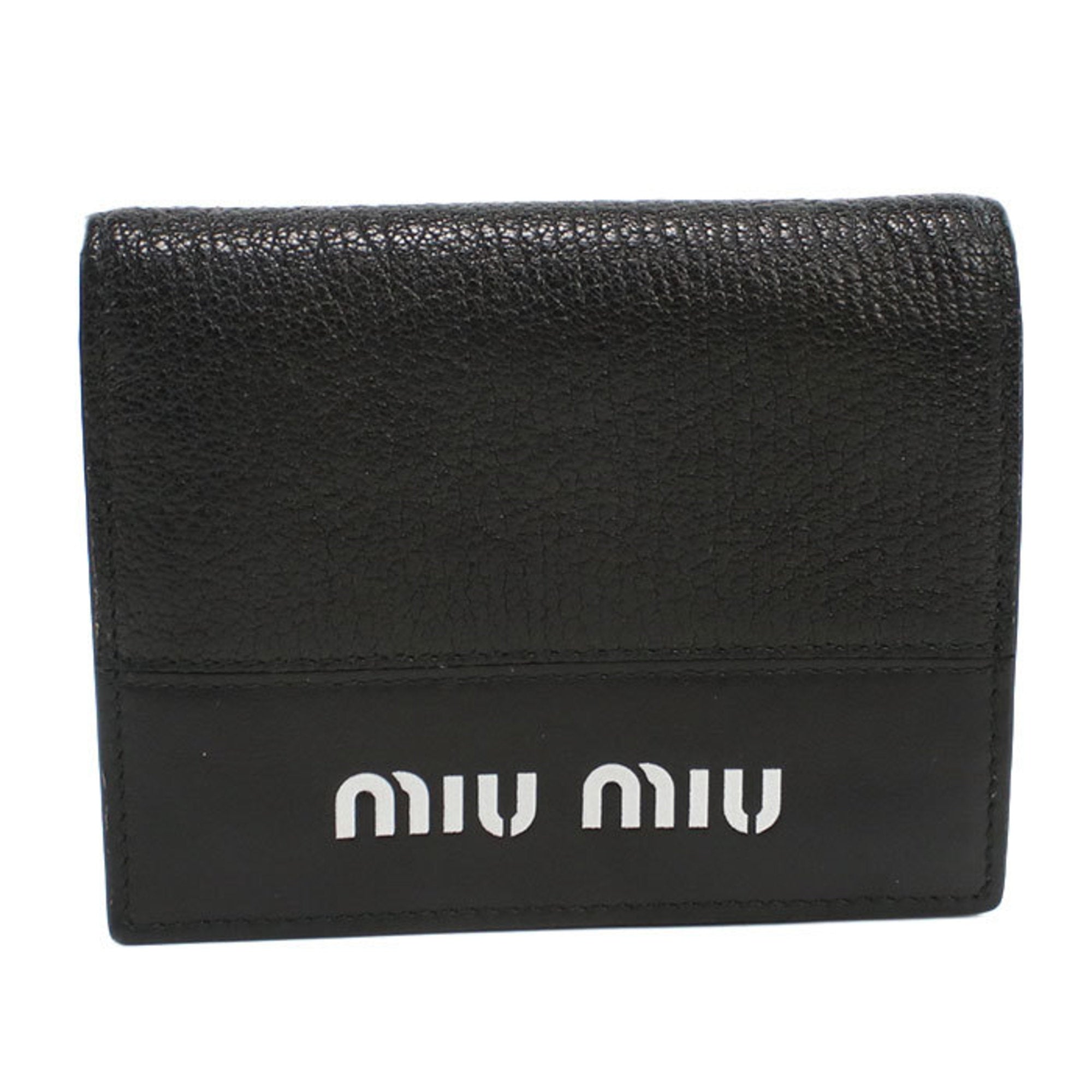 Miu Miu Black Leather Wallet (Bi-Fold) (Pre-Owned)