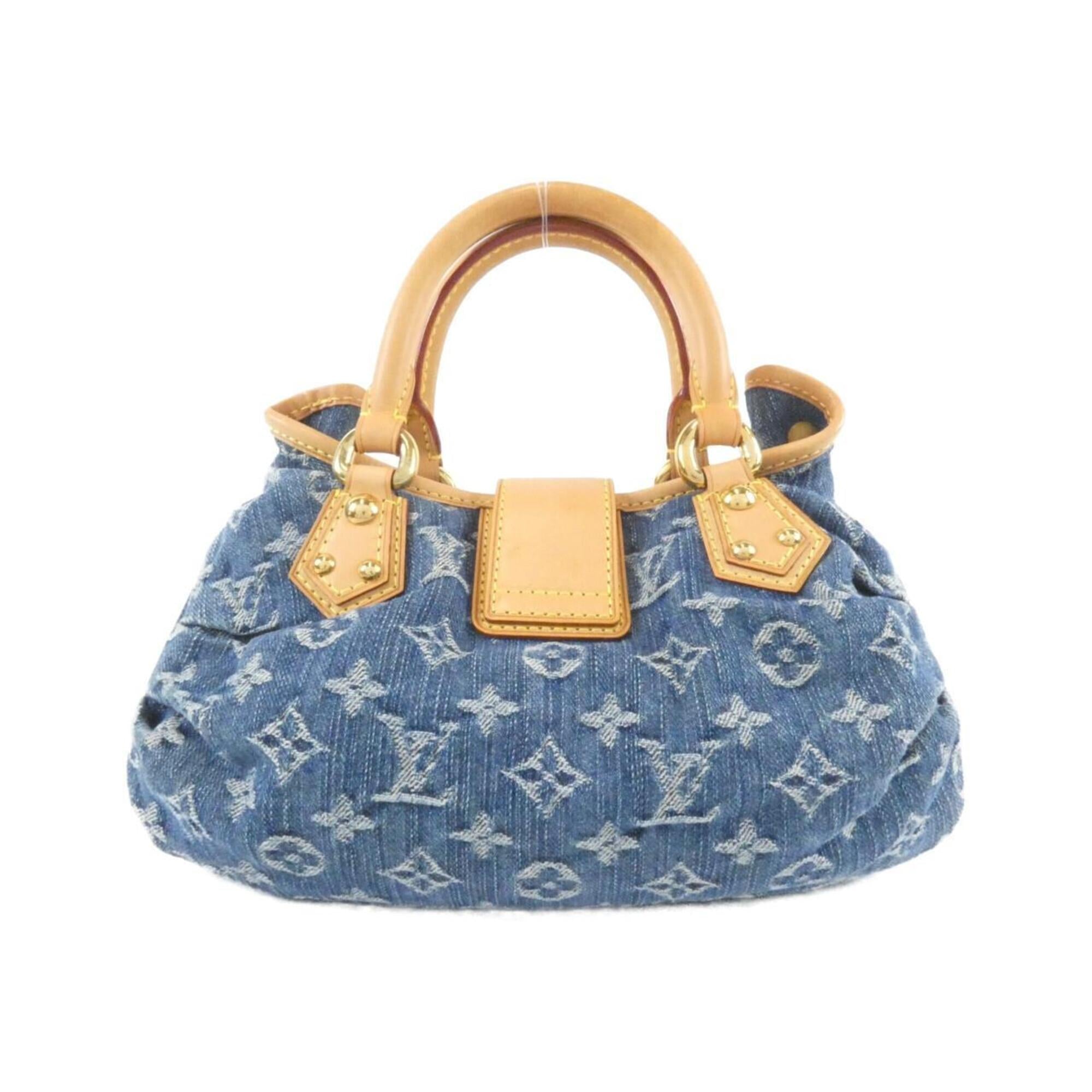 Louis Vuitton Blue Denim Canvas Handbag (Pre-Owned)