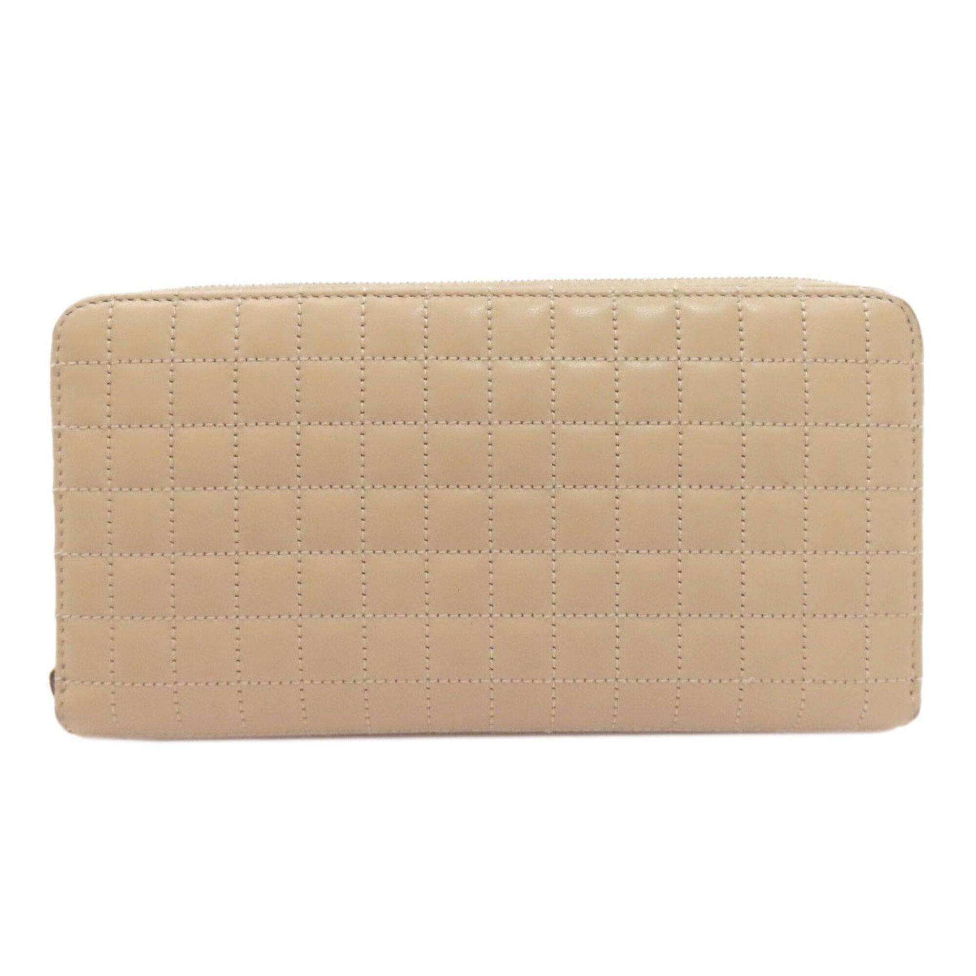 Celine Brown Leather Long Wallet (Bi-Fold) (Pre-Owned)