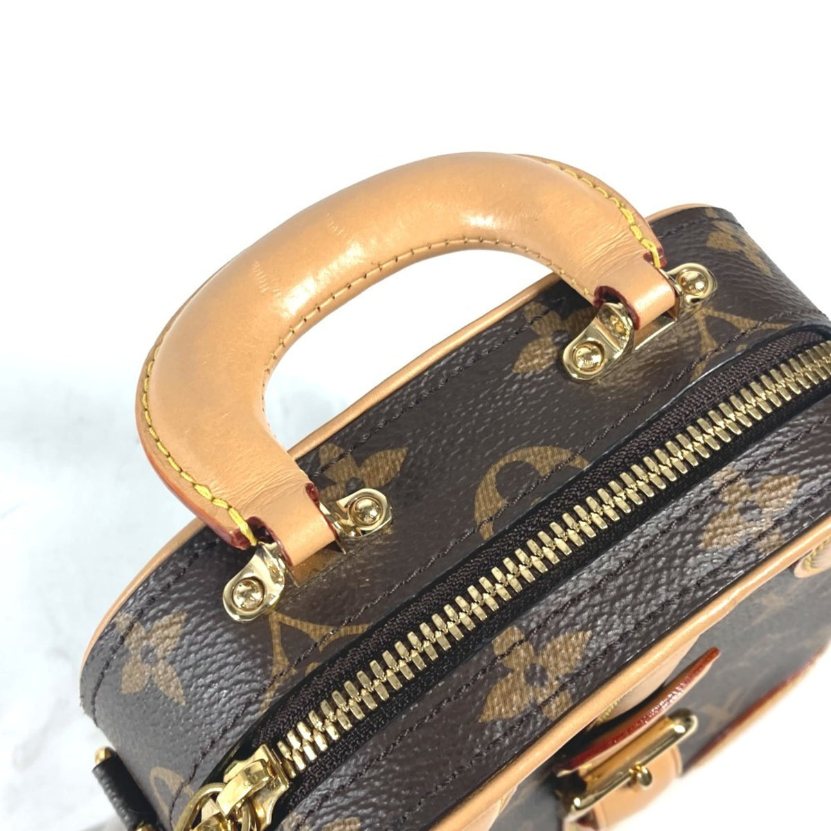 Louis Vuitton Brown Monogram Handbag Pochette Shoulder Bag (Pre-Owned)