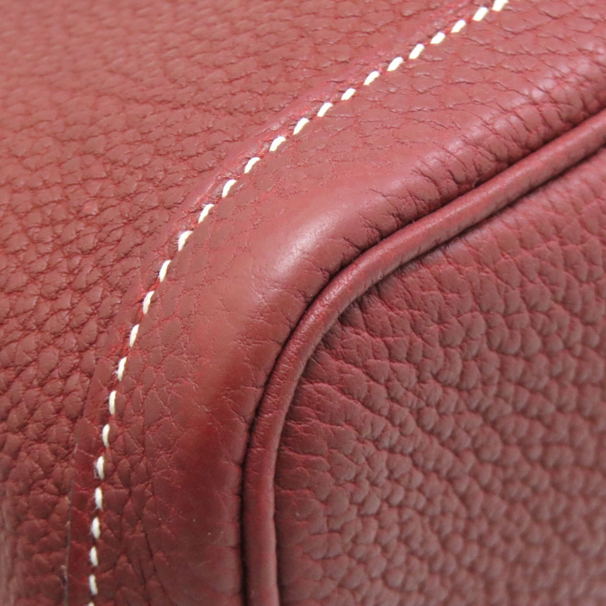 Hermes Red Color Negonda Leather Handbag (Pre-Owned)