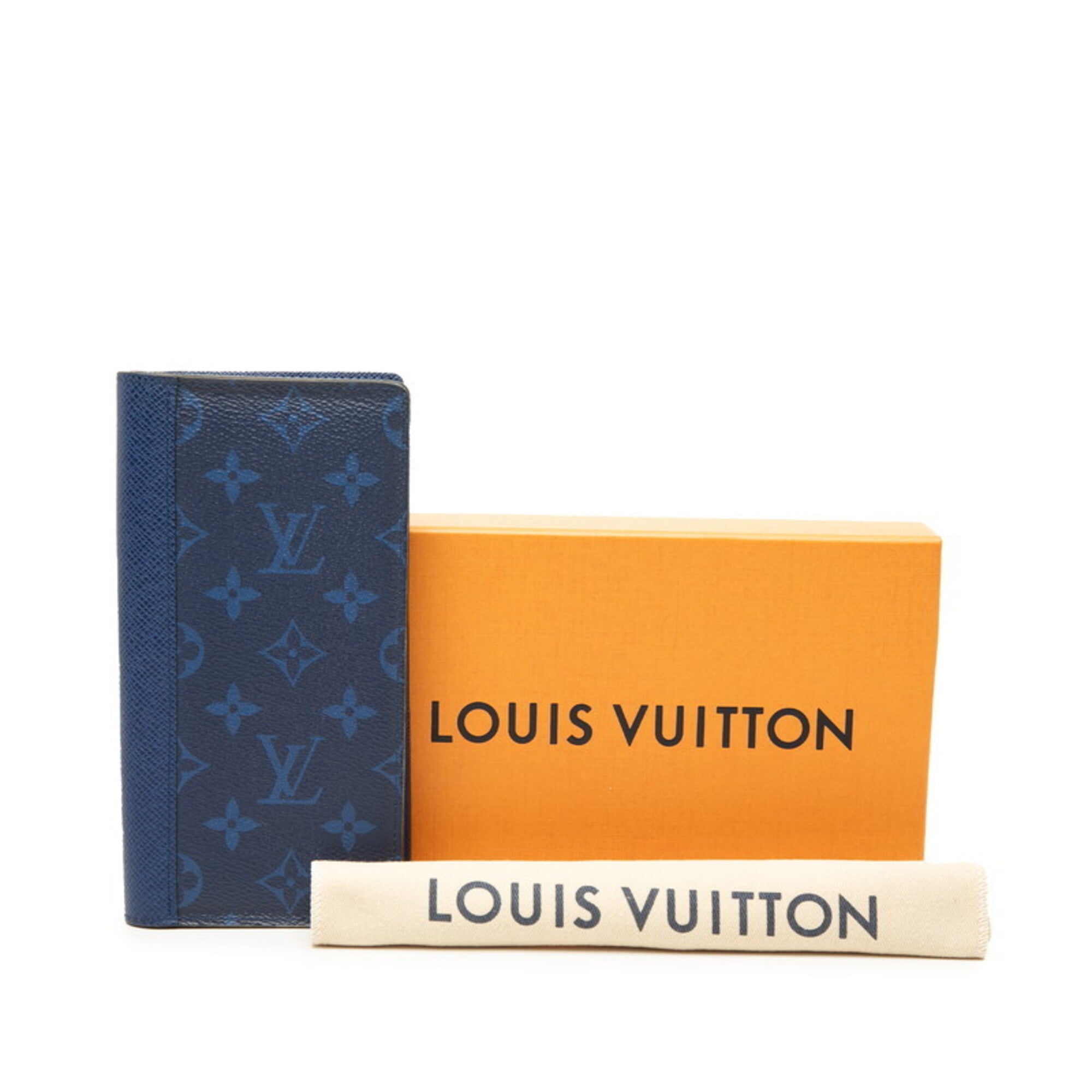 Louis Vuitton Monogram Blue Cobalt Pvc Taigarama Long Wallet (Bi-Fold) (Pre-Owned)