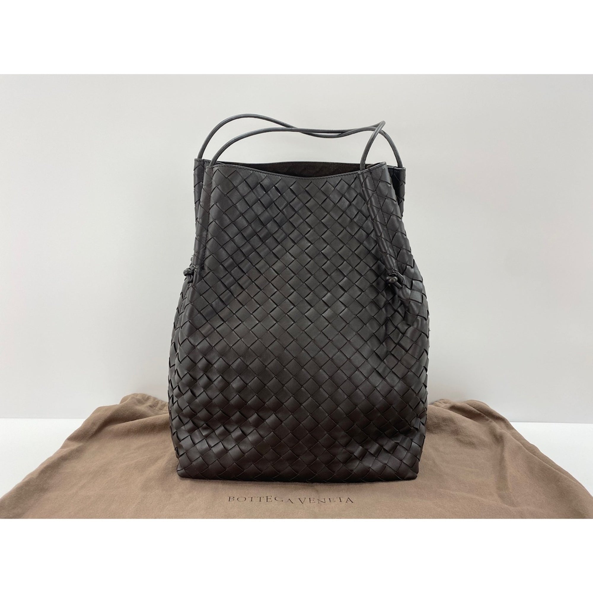 Bottega Veneta Intrecciato Brown Intrecciato Tote Bag (Pre-Owned)