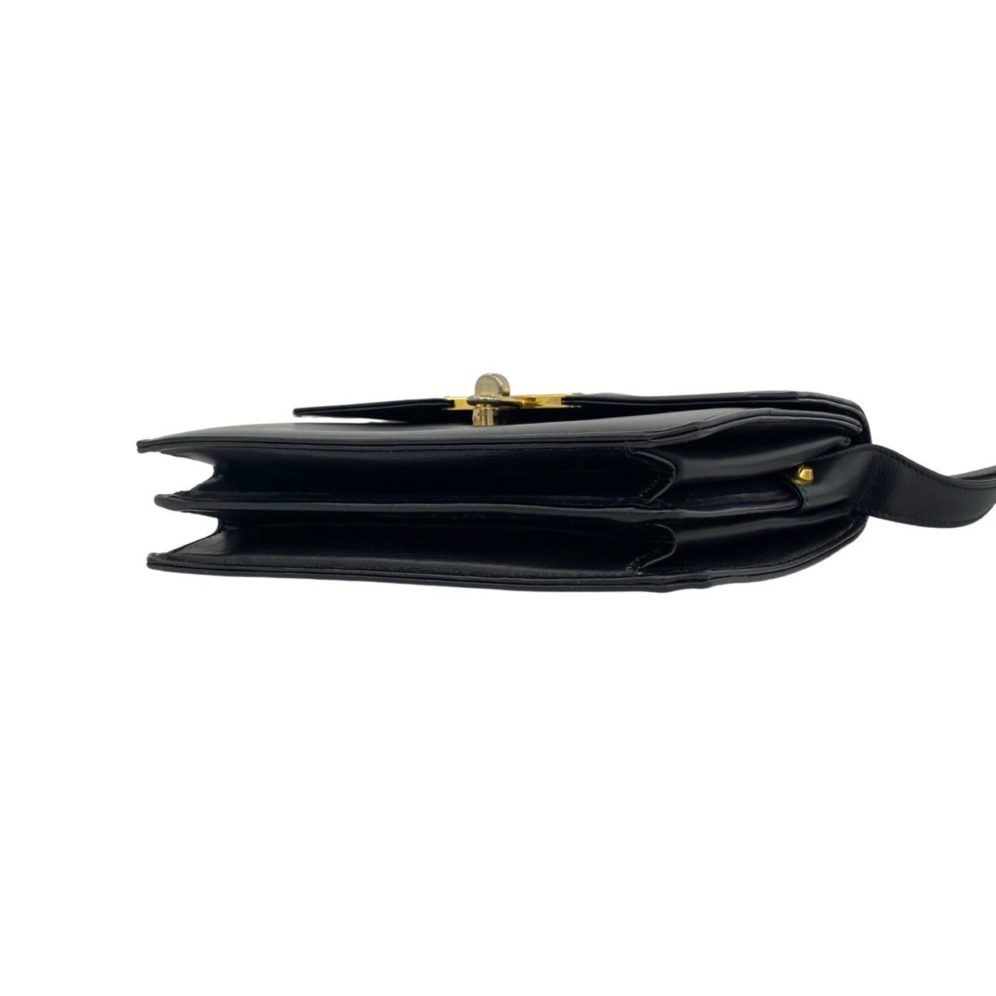 Gucci Black Leather Pochette Shoulder Bag (Pre-Owned)