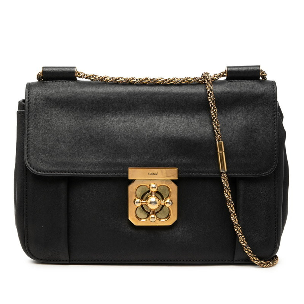 Chloé Black Leather Shoulder Bag (Pre-Owned)