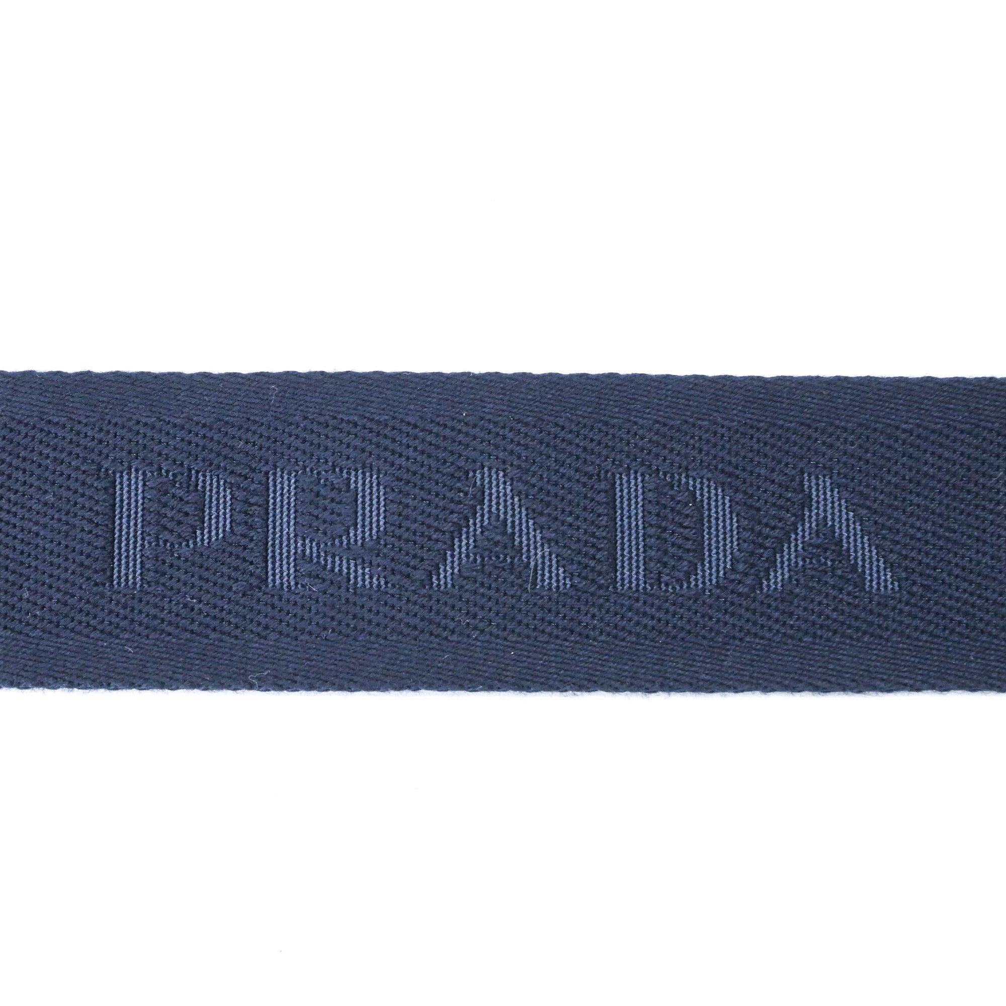Prada Brown Navy Suede Nylon Shoulder Bag (Pre-Owned)