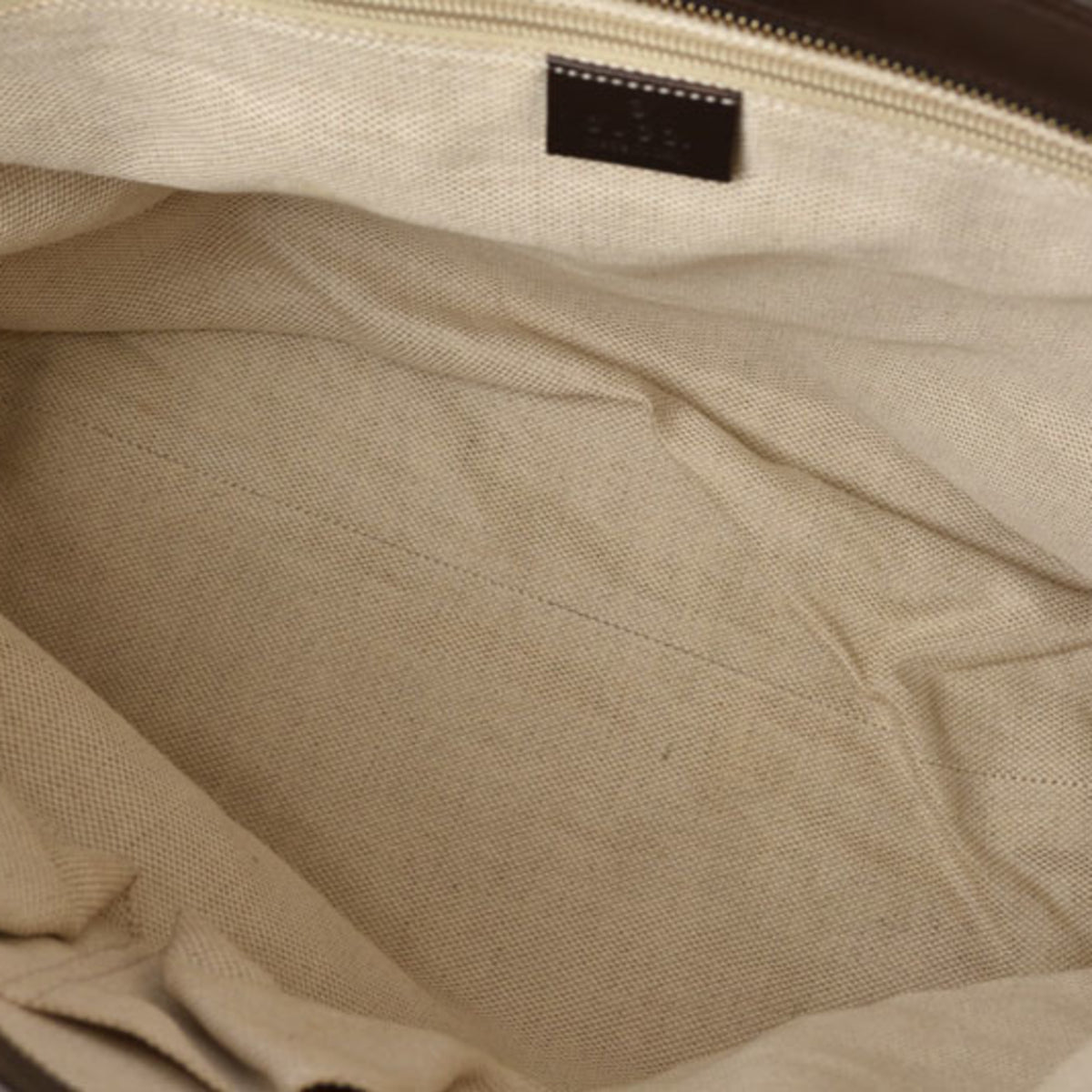 Gucci Dark Red Red Color Coated Canvas Shoulder Bag Tote Bag (Pre-Owned)
