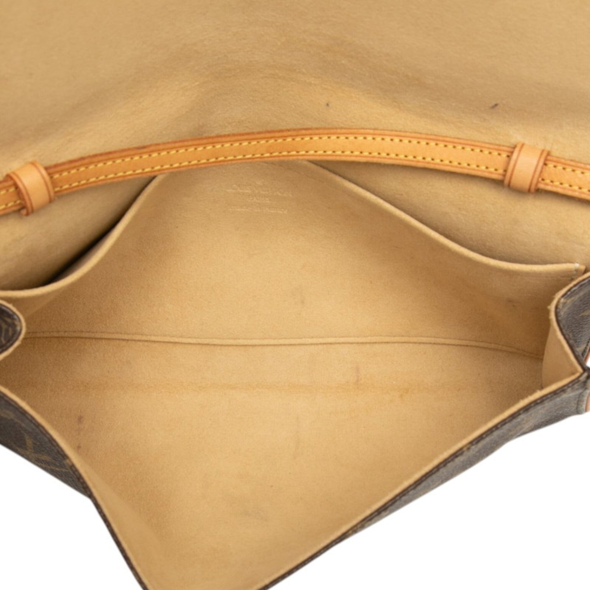 Louis Vuitton Brown Pvc Leather Pochette Shoulder Bag (Pre-Owned)
