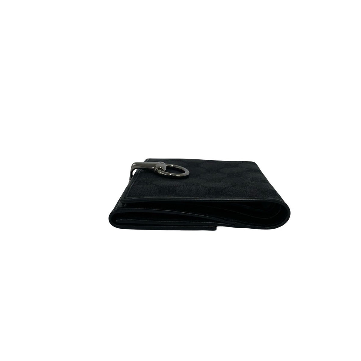 Gucci Black Canvas Leather Wallet (Bi-Fold) (Pre-Owned)