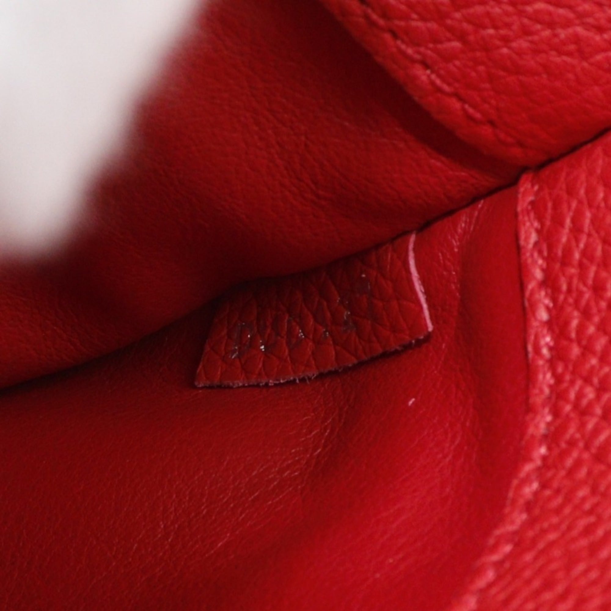 Louis Vuitton Red Color Rouge Leather Handbag Shoulder Bag (Pre-Owned)