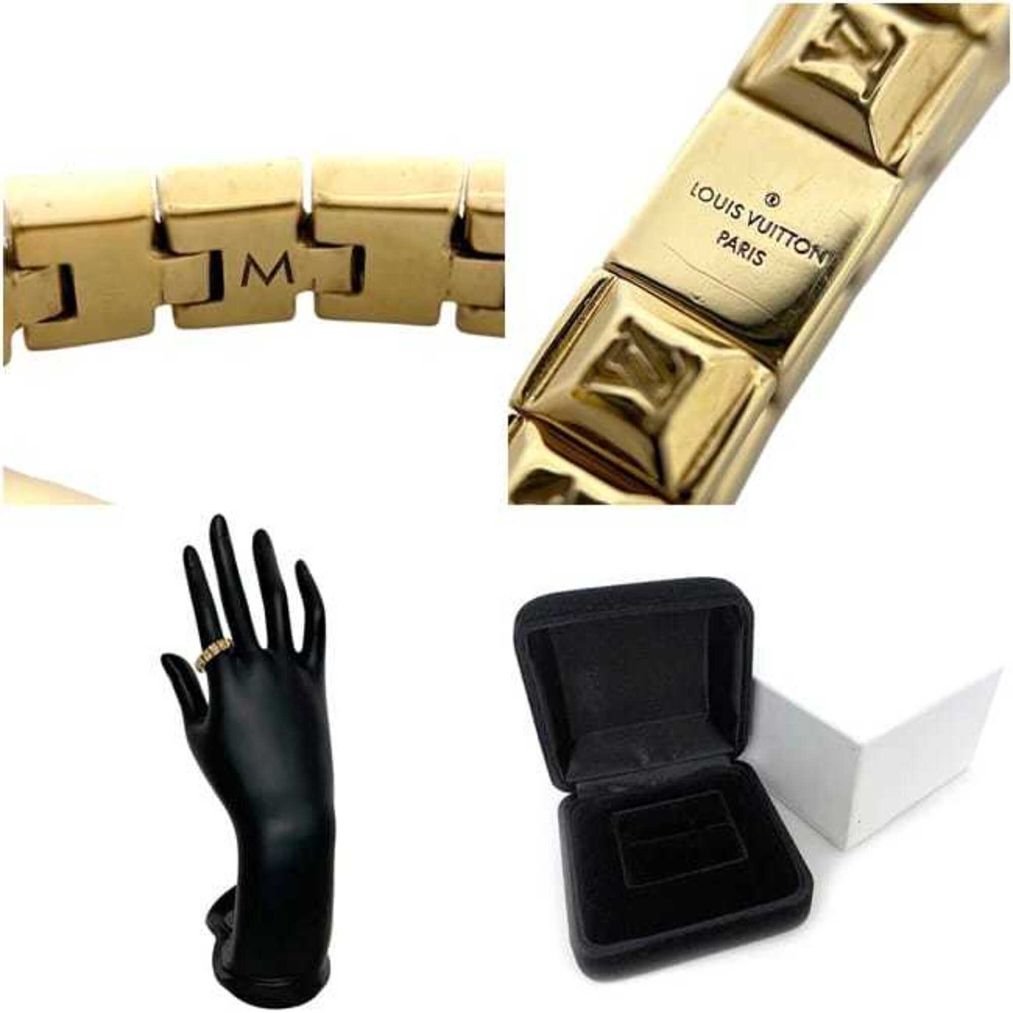 Louis Vuitton Gold Metal Band Ring (Pre-Owned)