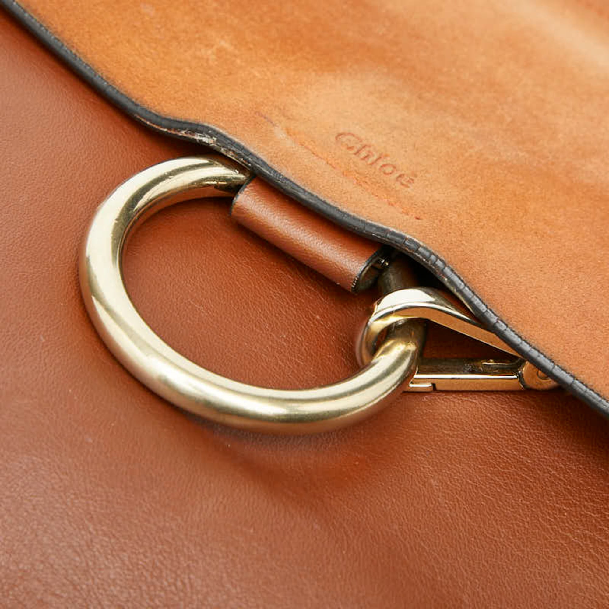Chloé Brown Leather Suede Shoulder Bag (Pre-Owned)