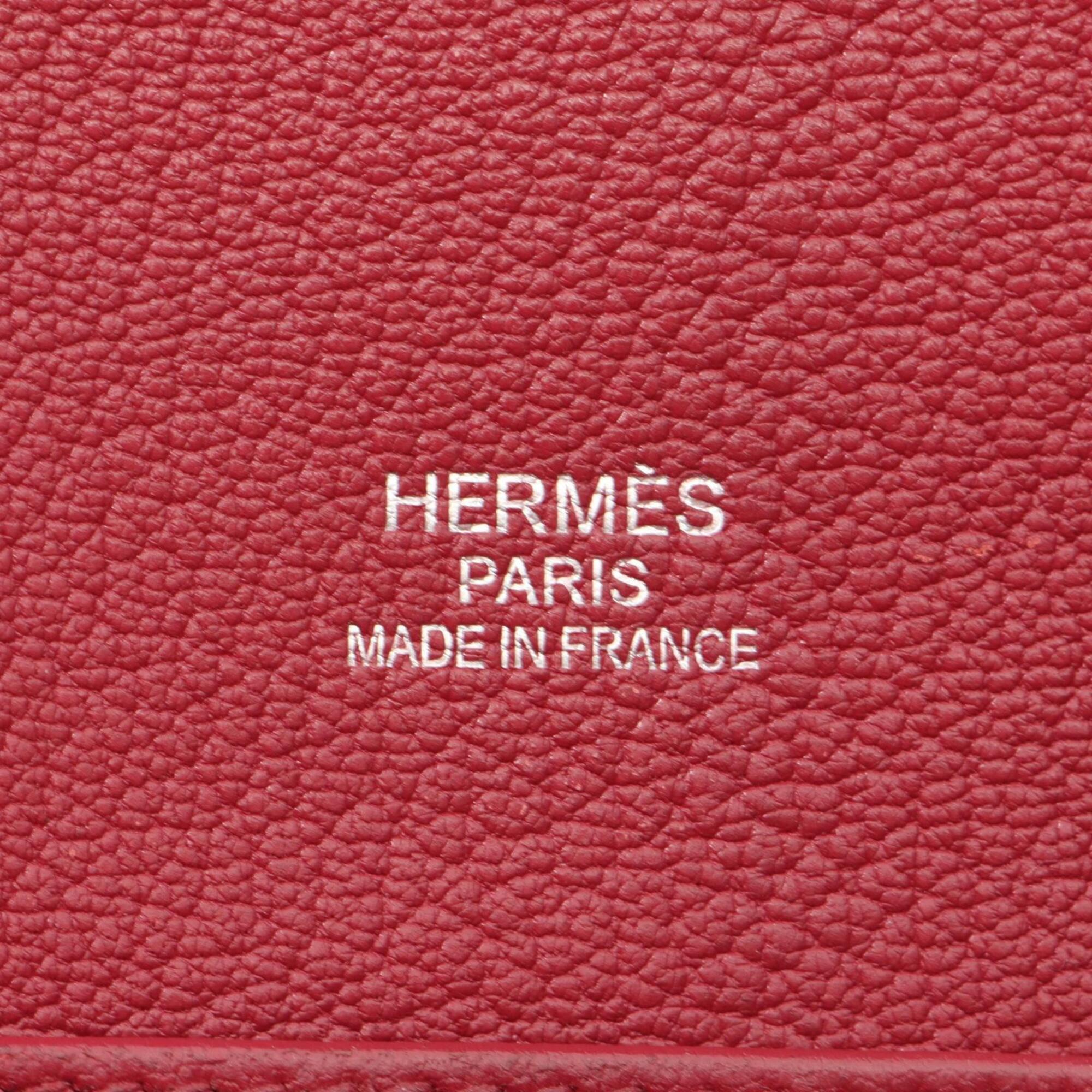 Hermes Pink Taurillon Clemence Leather Handbag Shoulder Bag (Pre-Owned)