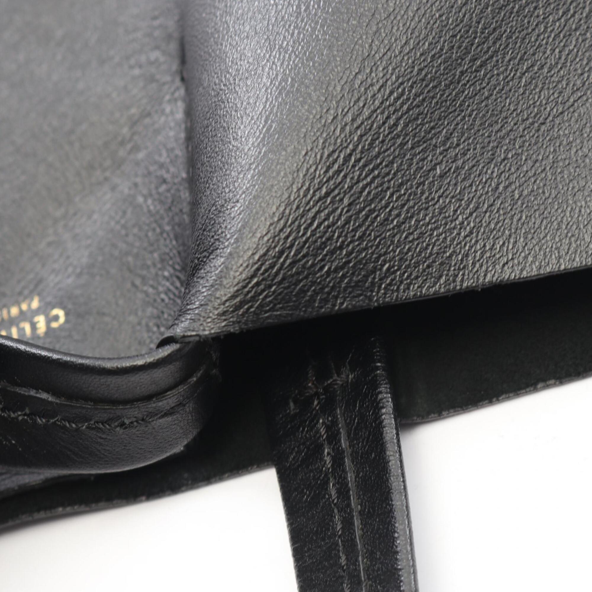 Celine Black Leather Handbag Tote Bag (Pre-Owned)