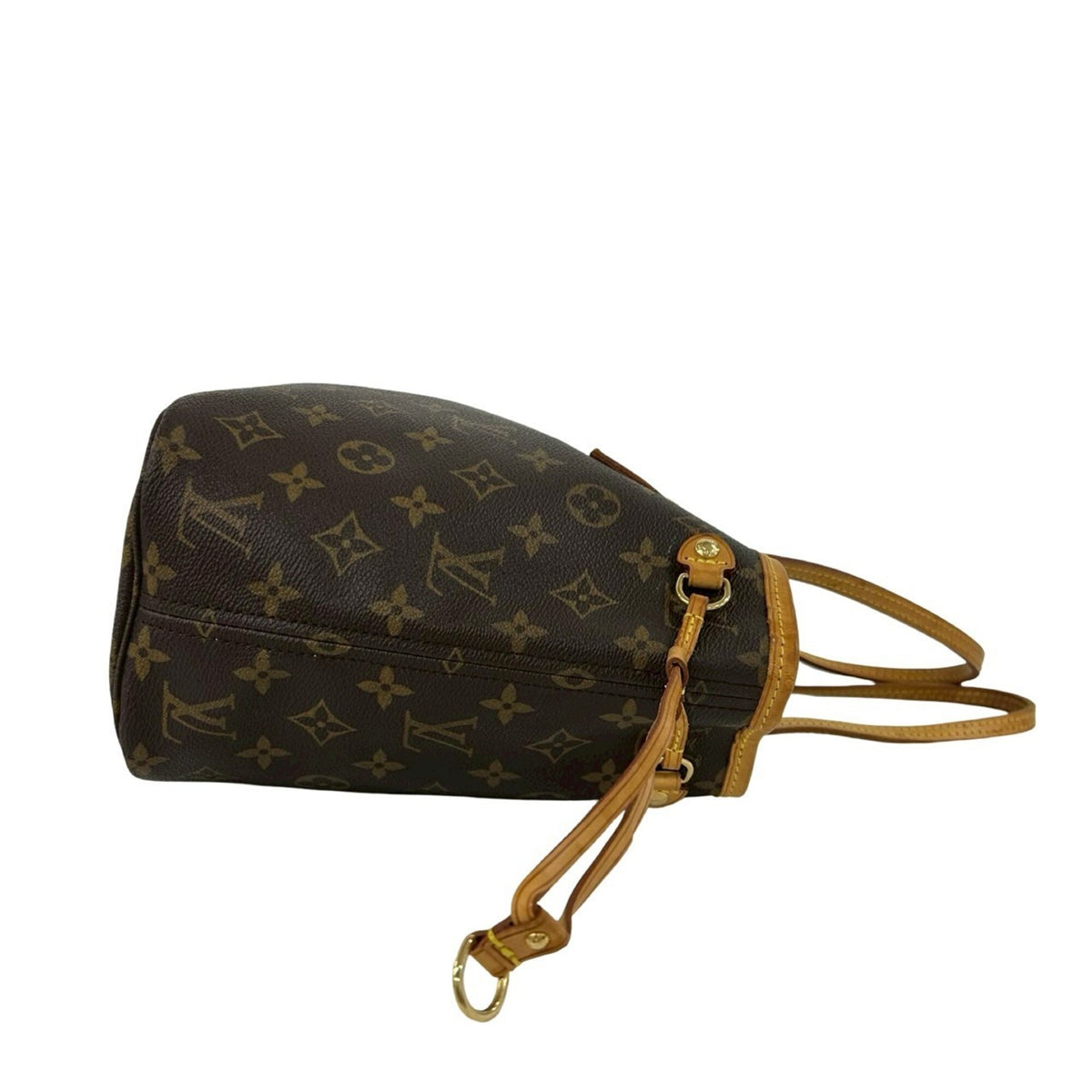 Louis Vuitton Brown Leather Pvc Handbag Tote Bag (Pre-Owned)
