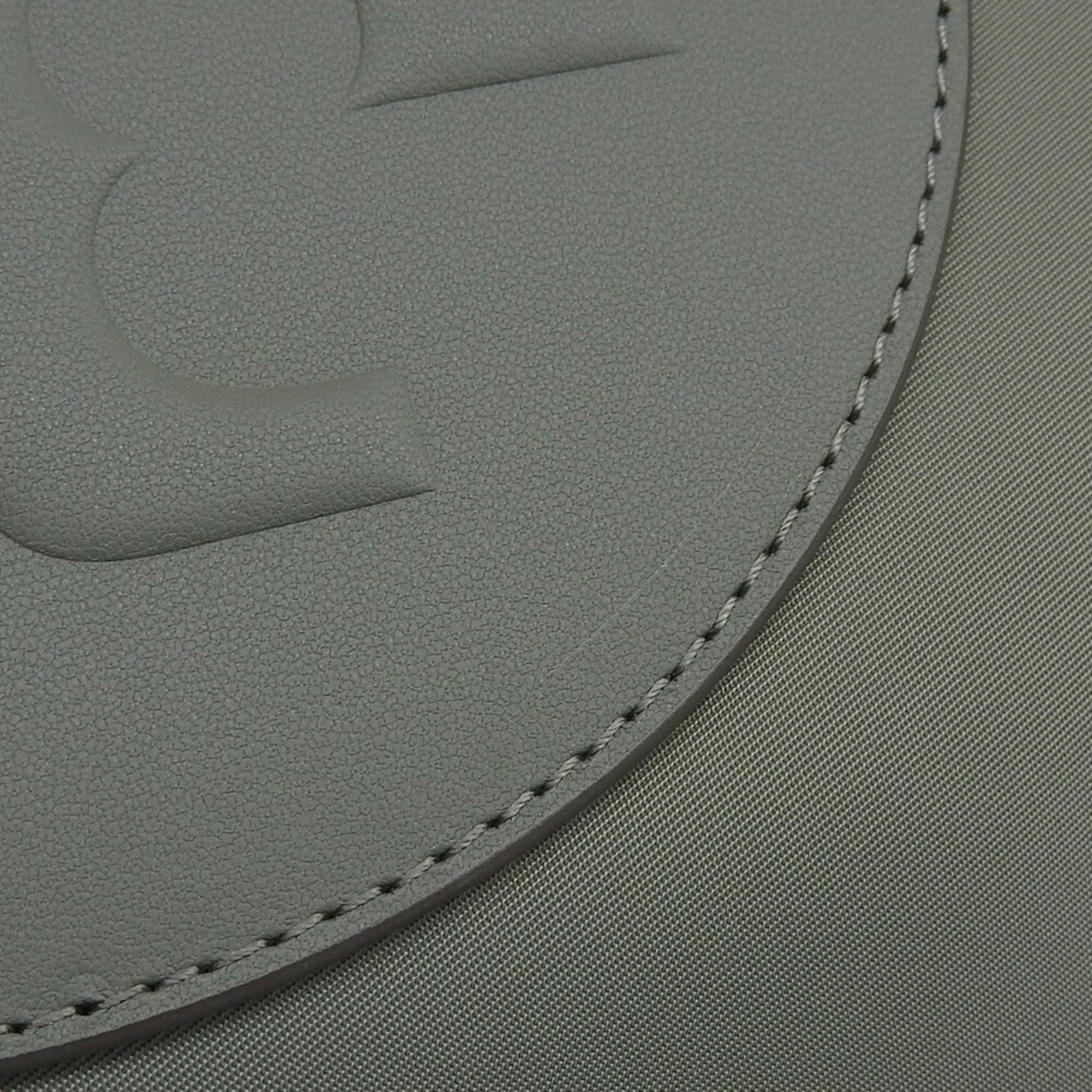 Tory Burch Gray Nylon Leather Tote Bag (Pre-Owned)