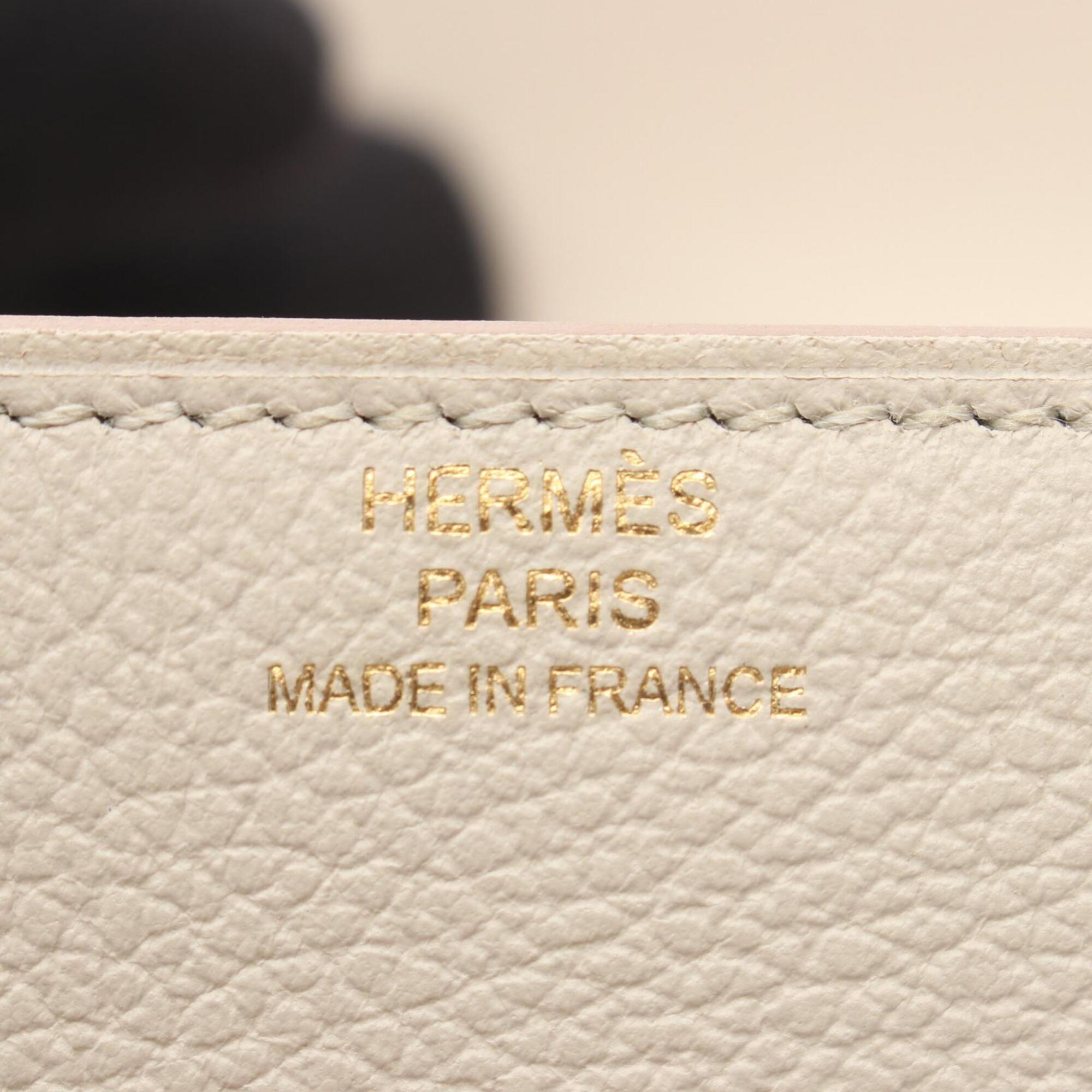 Hermes Gray Evercalf Leather Wallet (Bi-Fold) (Pre-Owned)