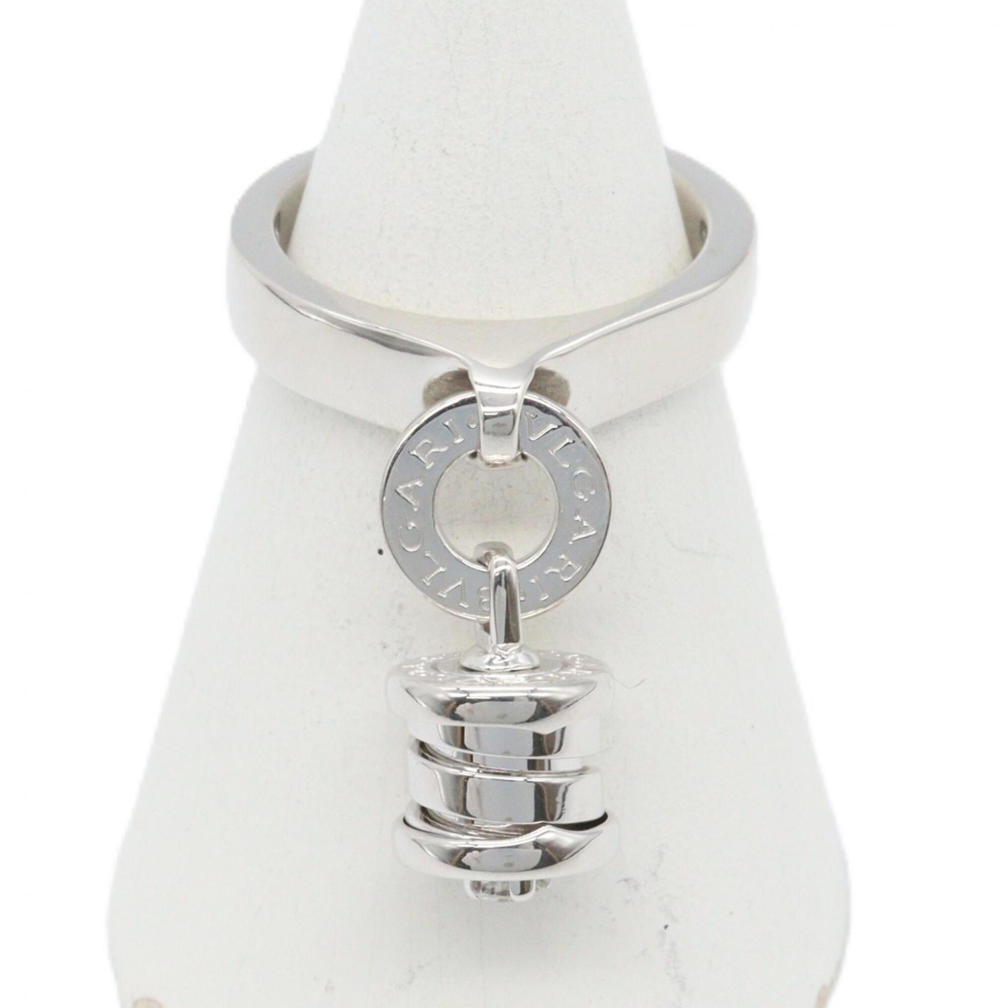 Bvlgari Silver Clear White Gold (18K) Band Ring (Pre-Owned)