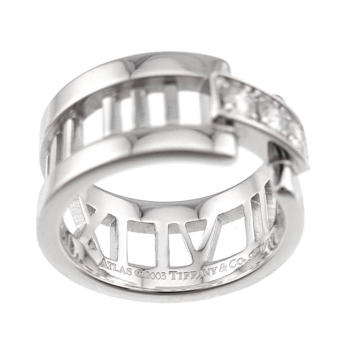 Tiffany White Gold (18K) Band Ring (Pre-Owned)