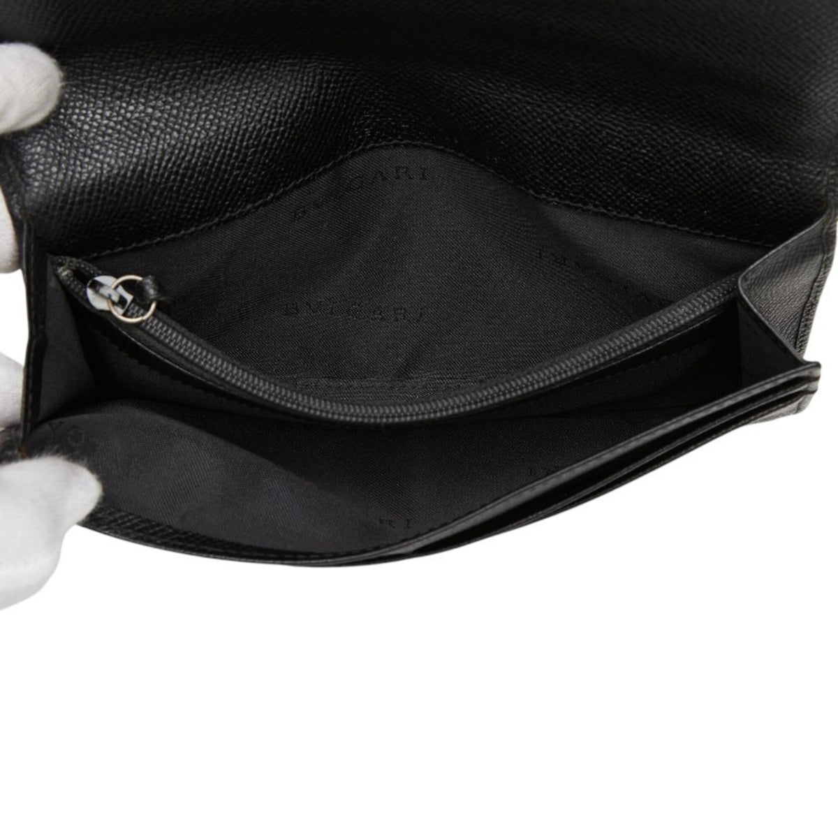 Bvlgari Black Leather Wallet (Bi-Fold) (Pre-Owned)