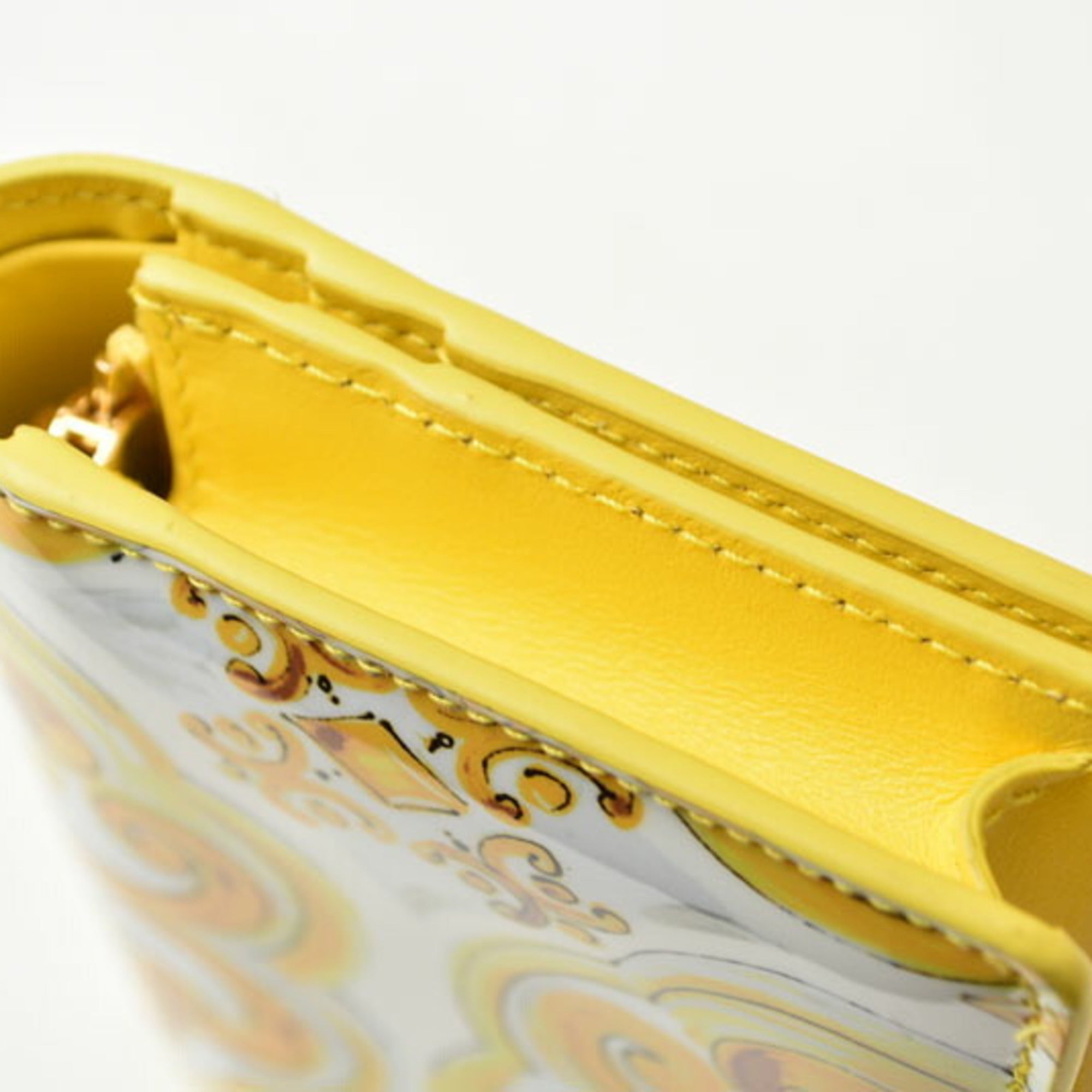 Dolce & Gabbana Yellow Leather Wallet (Bi-Fold) (Pre-Owned)