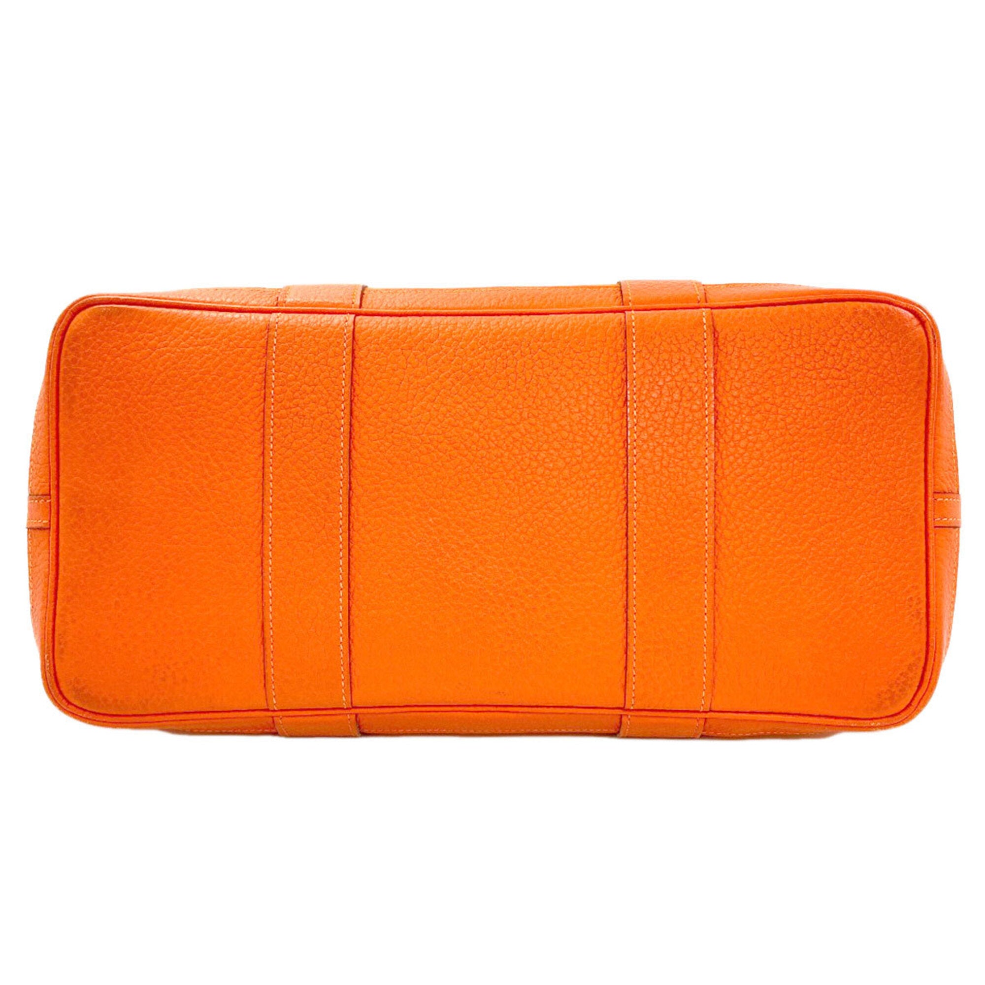 Hermes Orange Toile Officier Tote Bag (Pre-Owned)