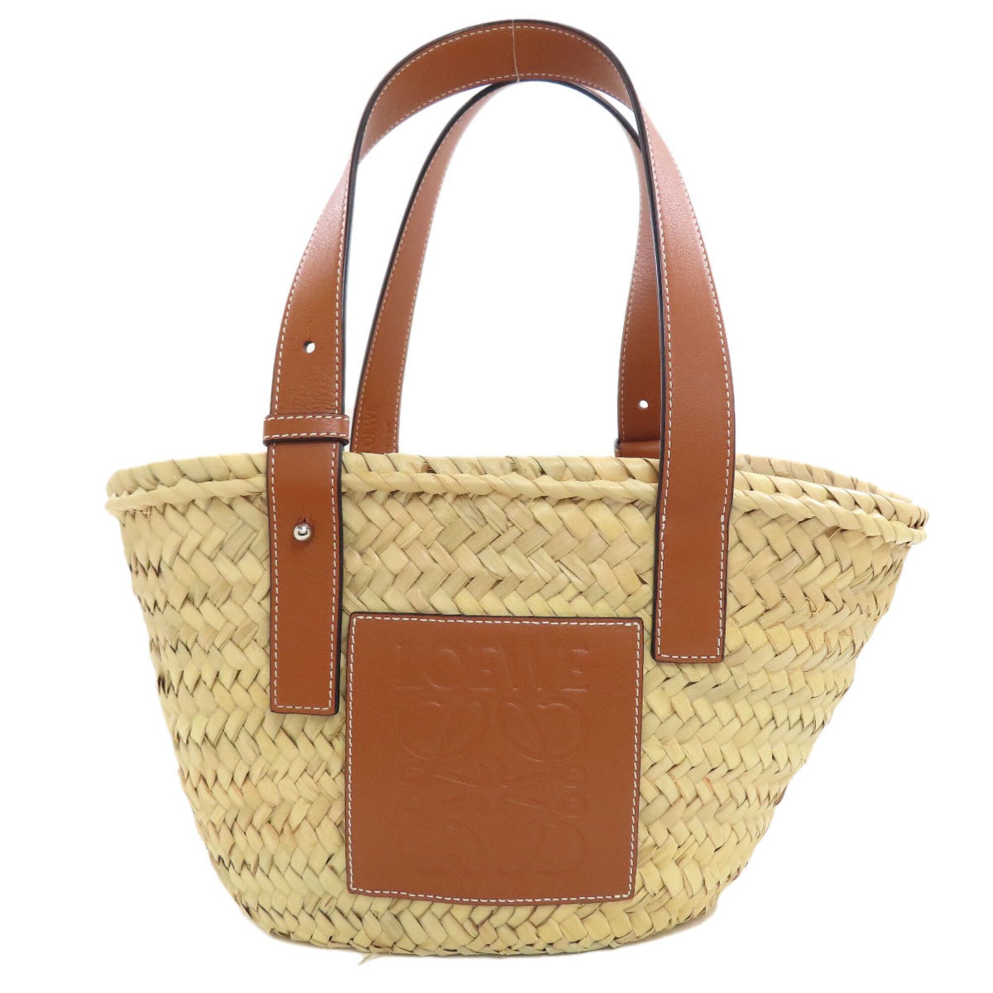Loewe Brown Leather Basket Tote Bag (Pre-Owned)