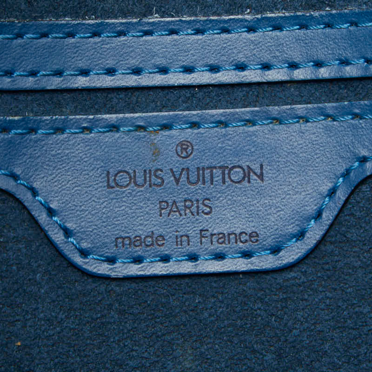 Louis Vuitton Toledo Blue Leather Handbag (Pre-Owned)