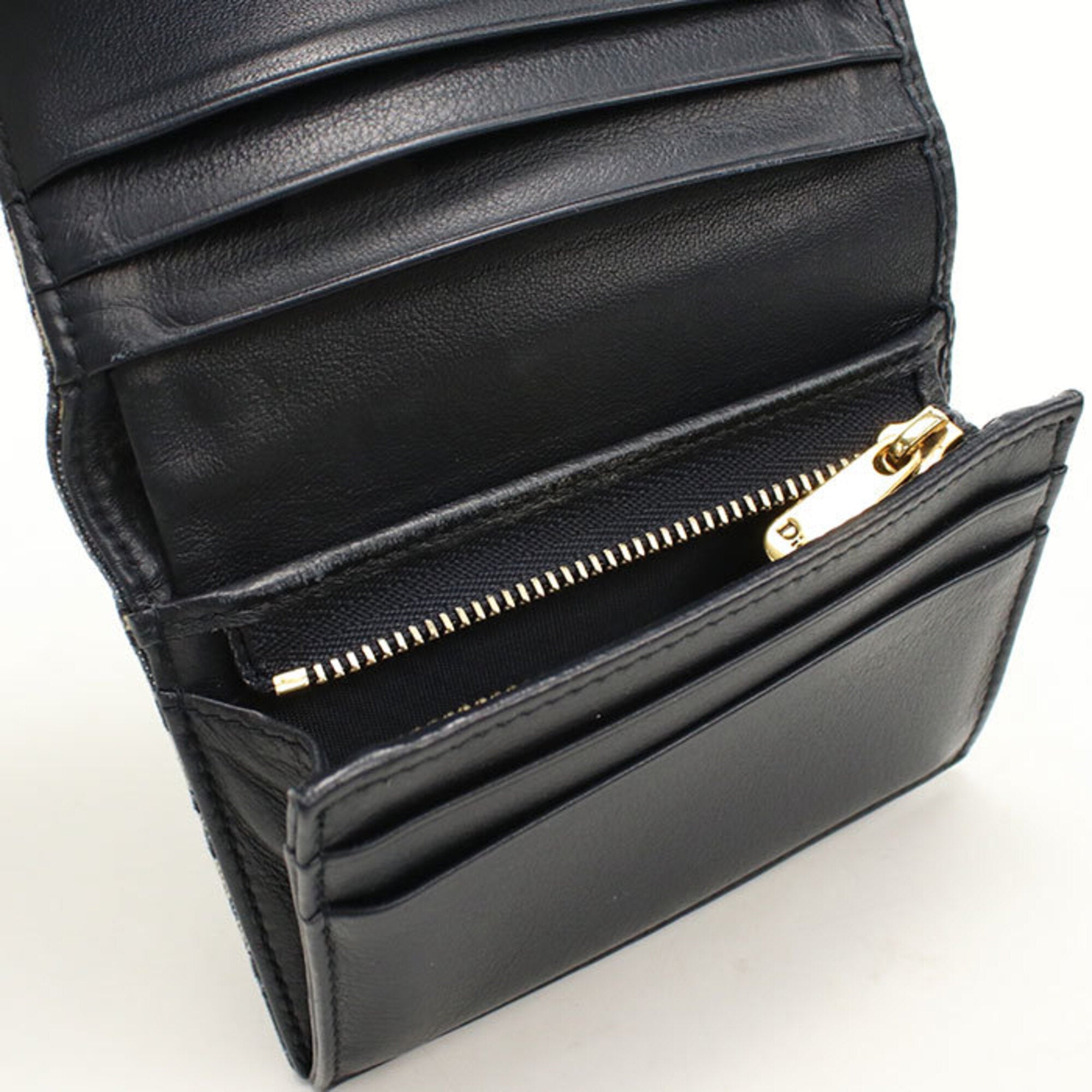 Christian Dior Navy Wallet (Tri-Fold) (Pre-Owned)
