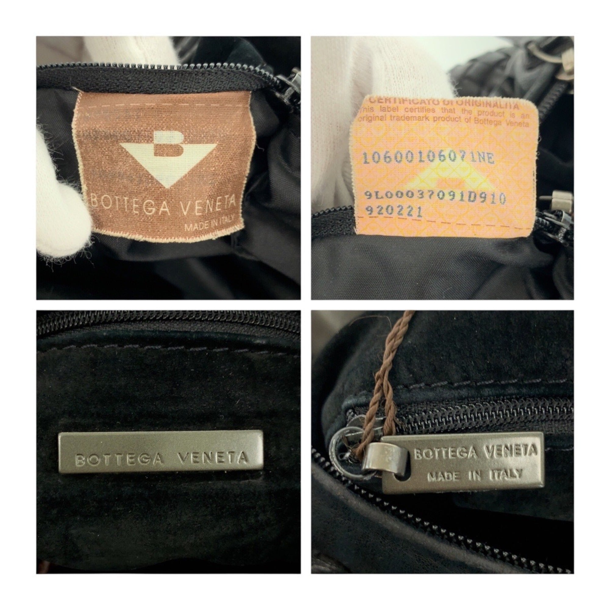 Bottega Veneta Black Leather Shoulder Bag (Pre-Owned)